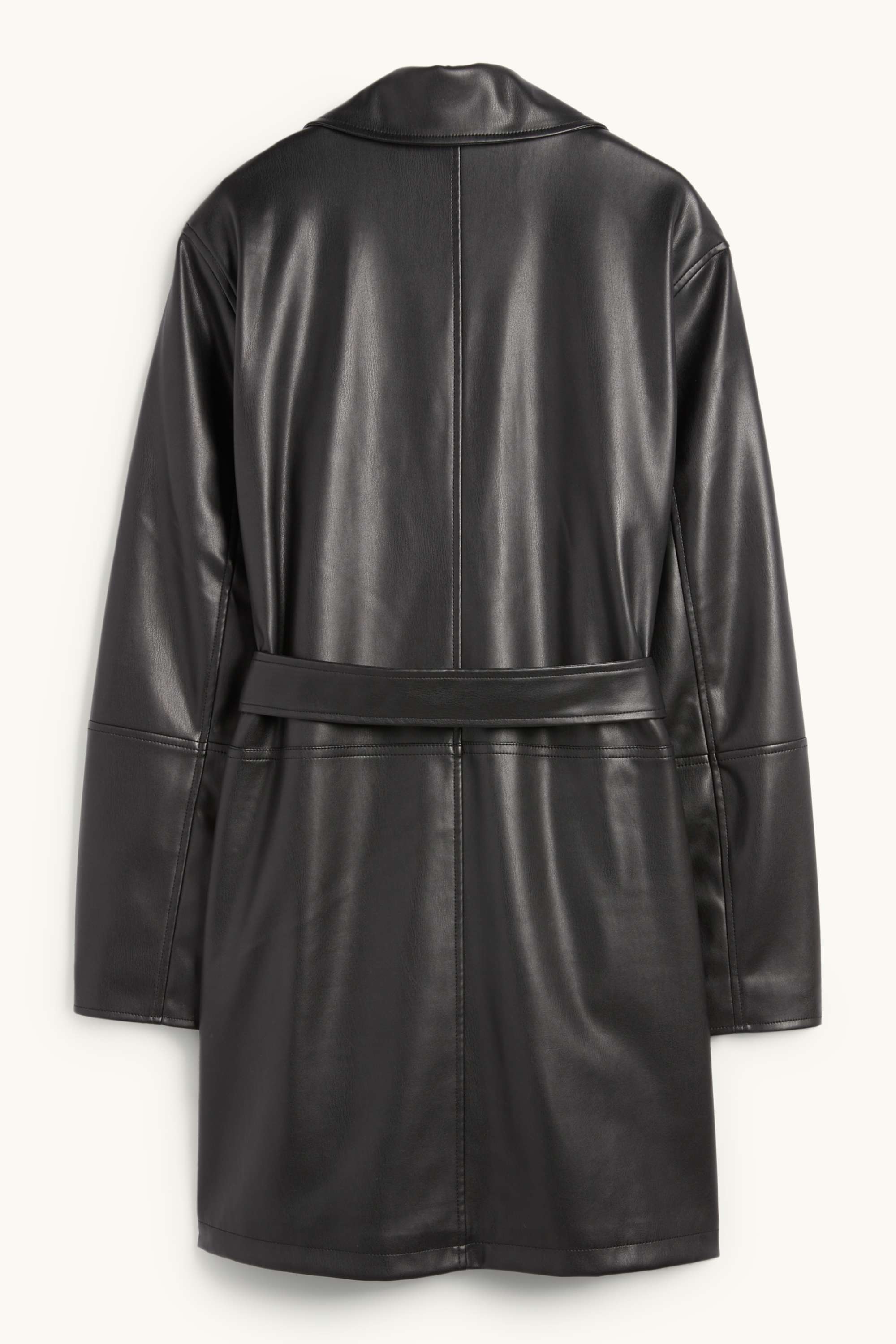 Coat - faux leather black