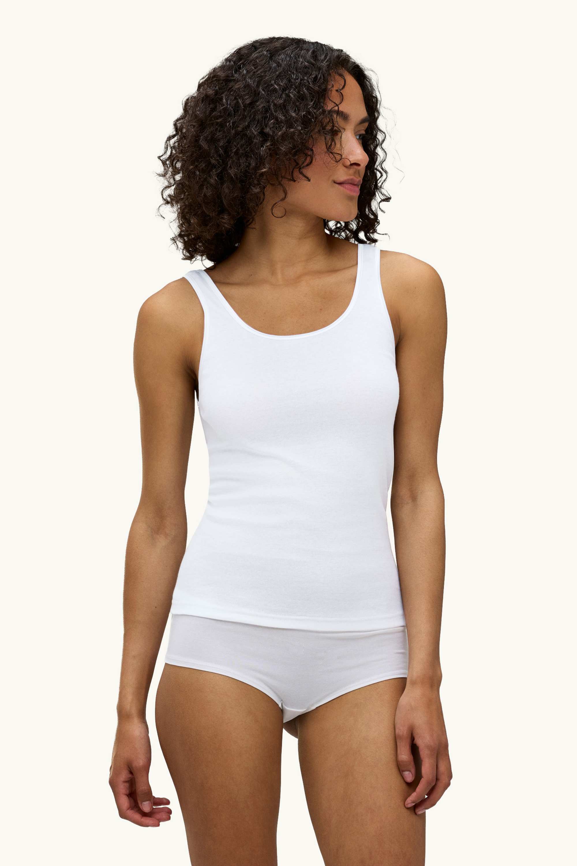 Multipack of 2 - vest - skinny rib white