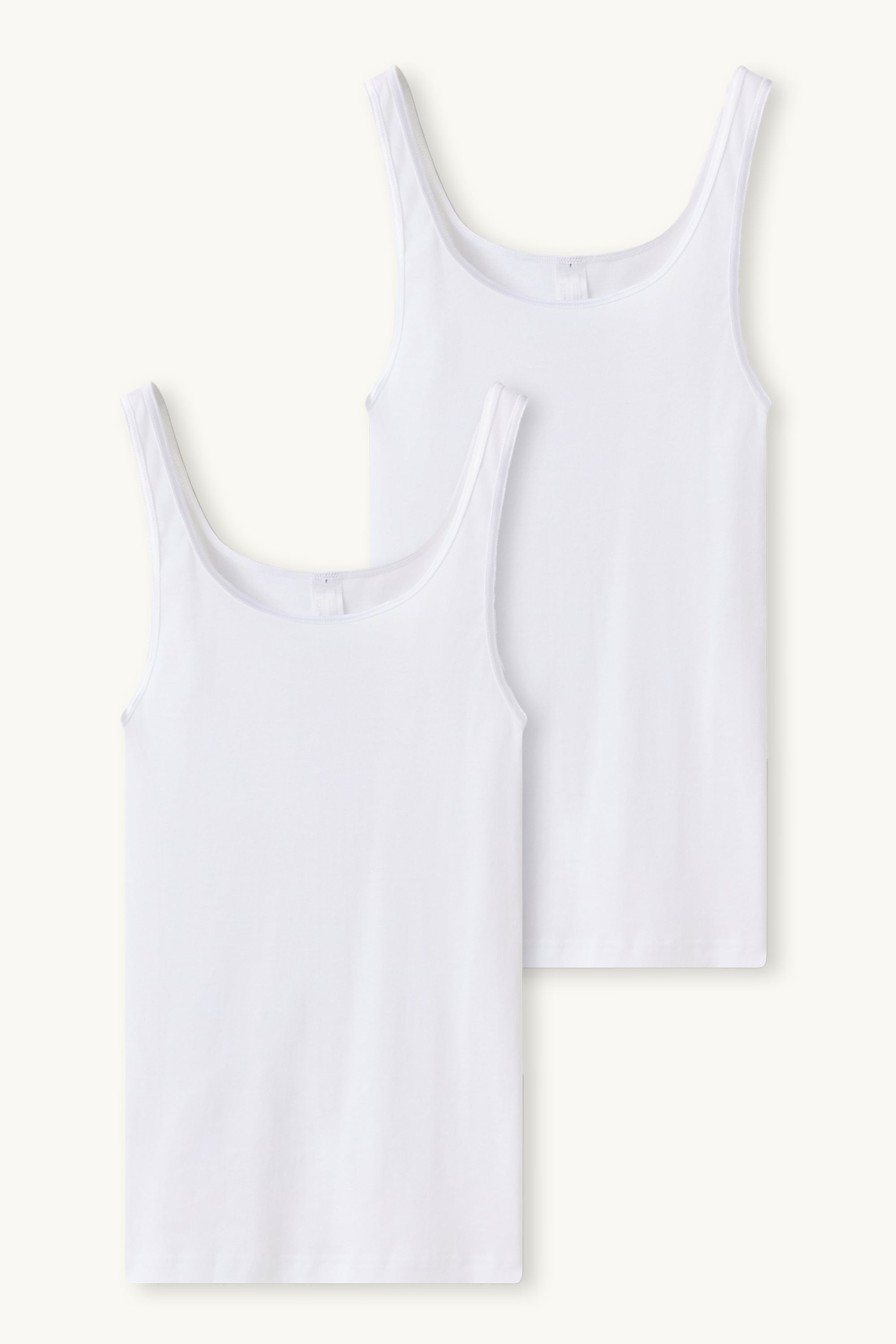 Multipack of 2 - vest - skinny rib white