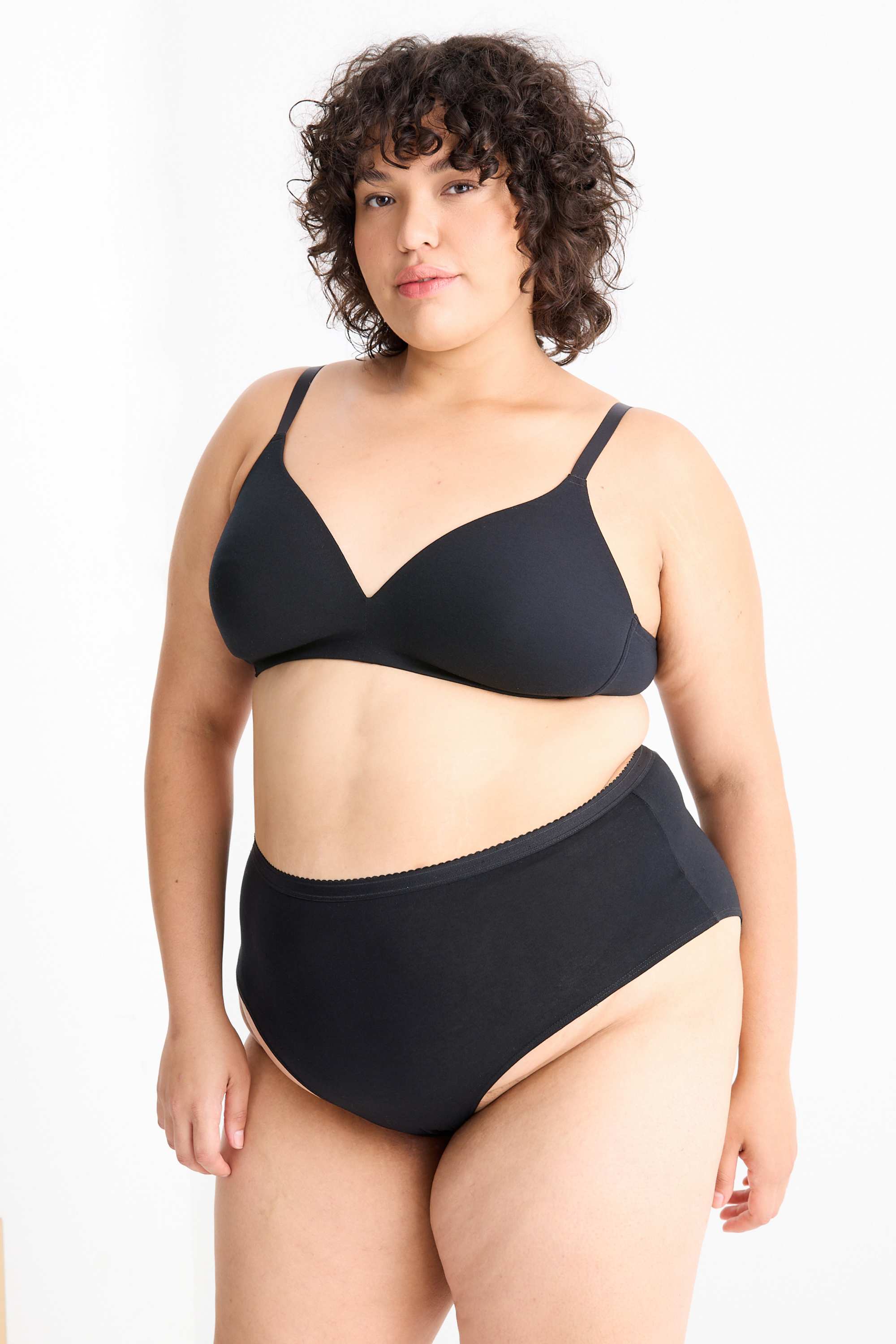 Multipack of 2 - non-wired bra black / rose