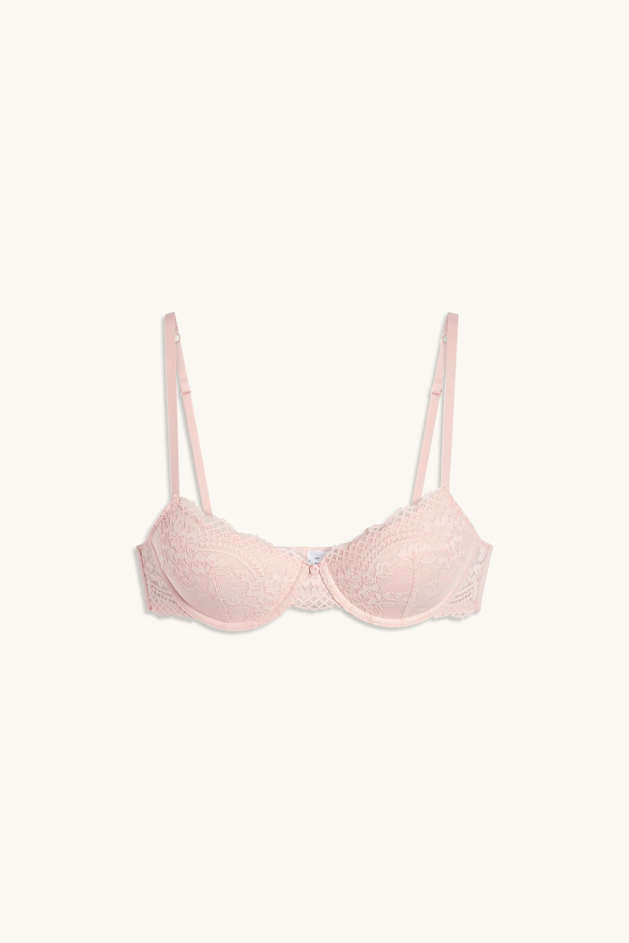 Underwire bra - DEMI - padded rose