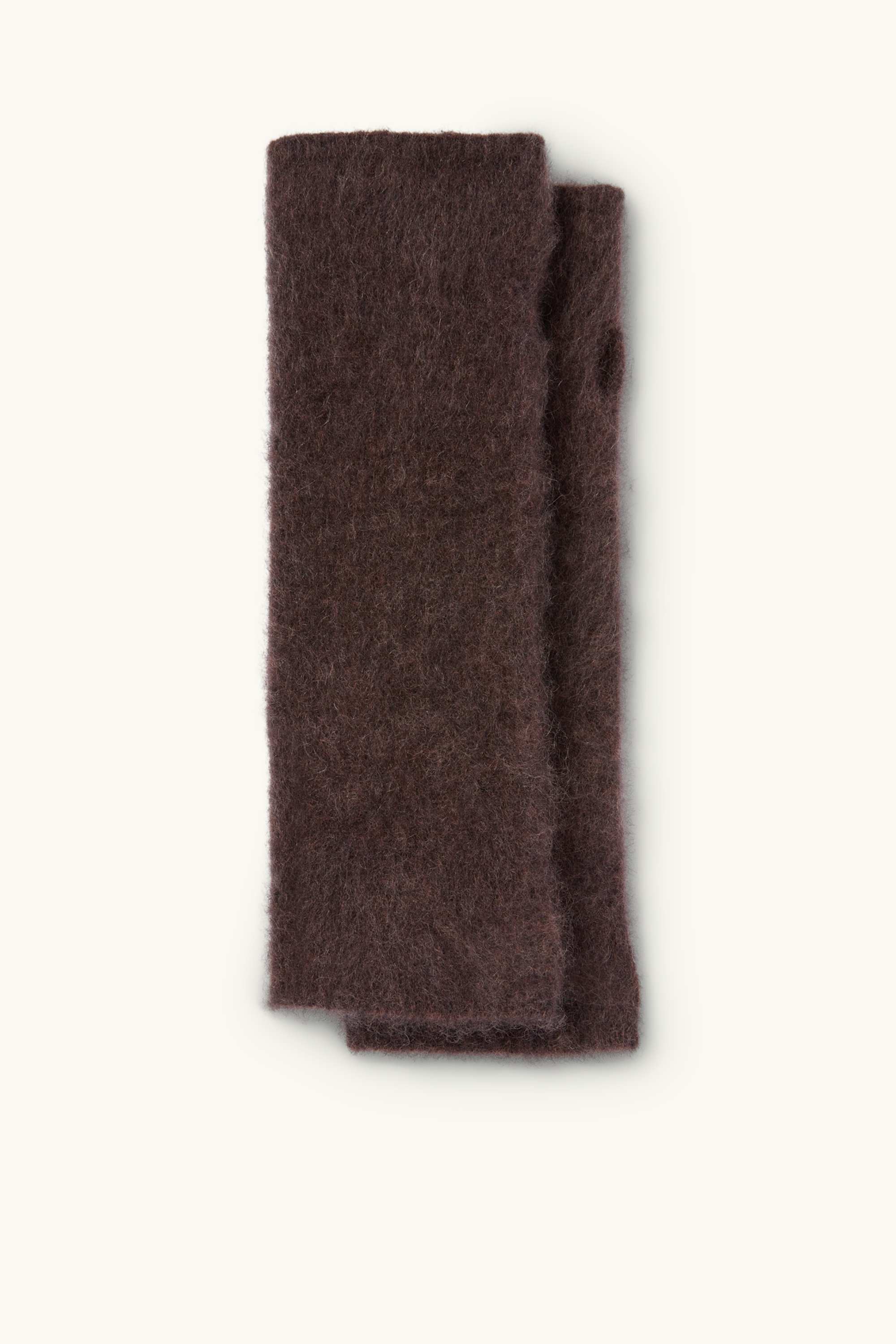 Cashmere wrist warmer dark brown