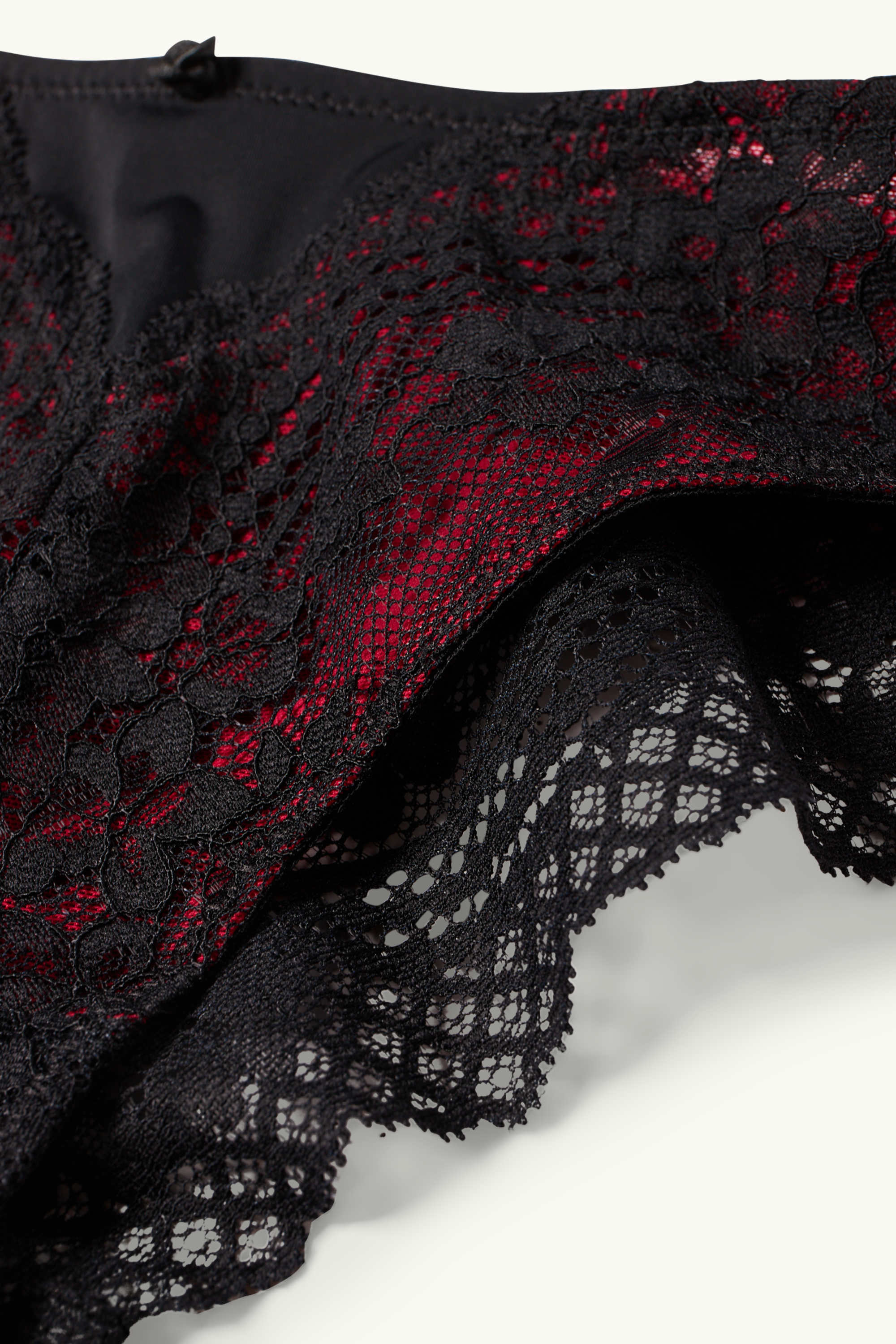 Brazilian knickers bordeaux / black