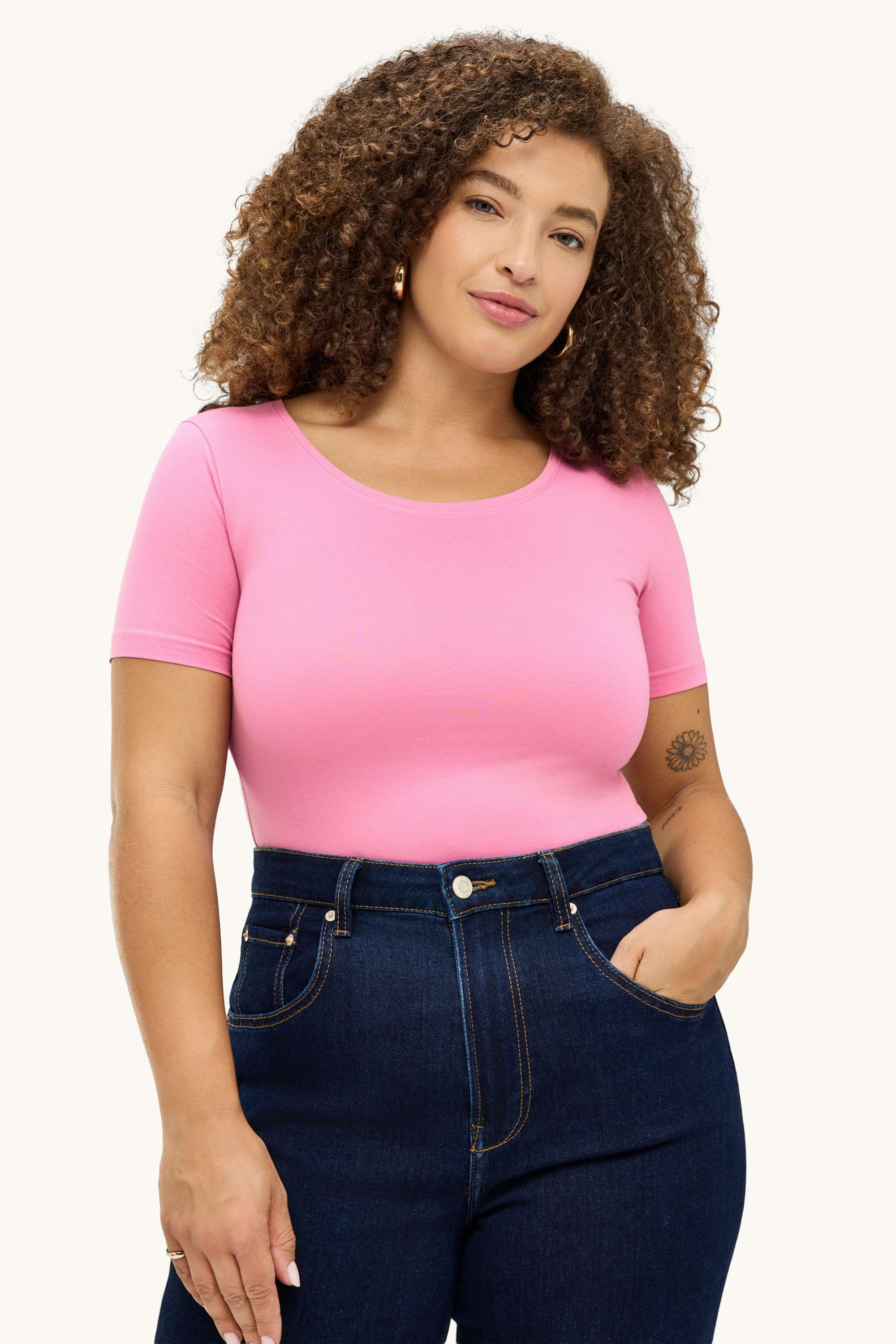 T-shirt - slim fit pink