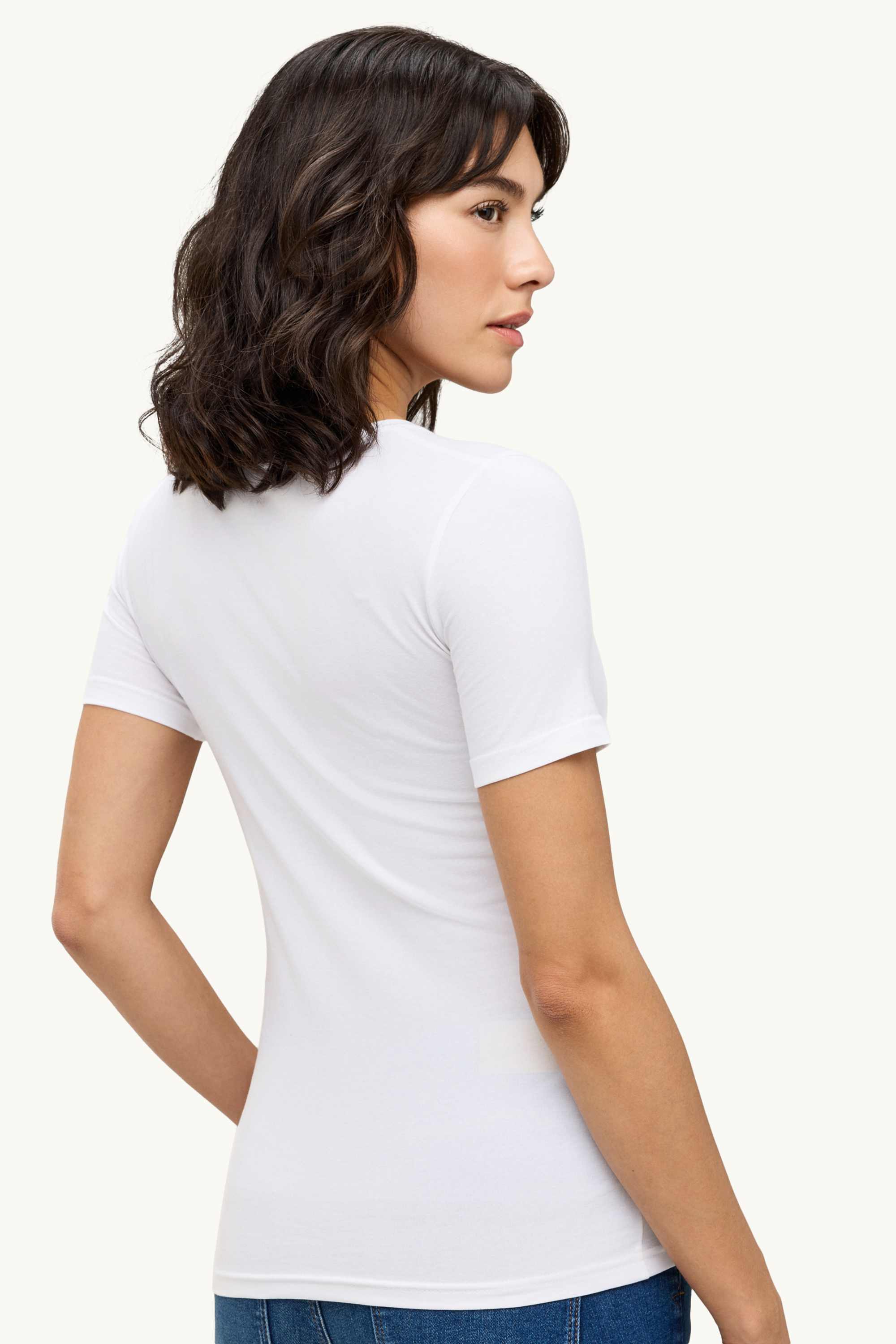 T-shirt - slim fit white