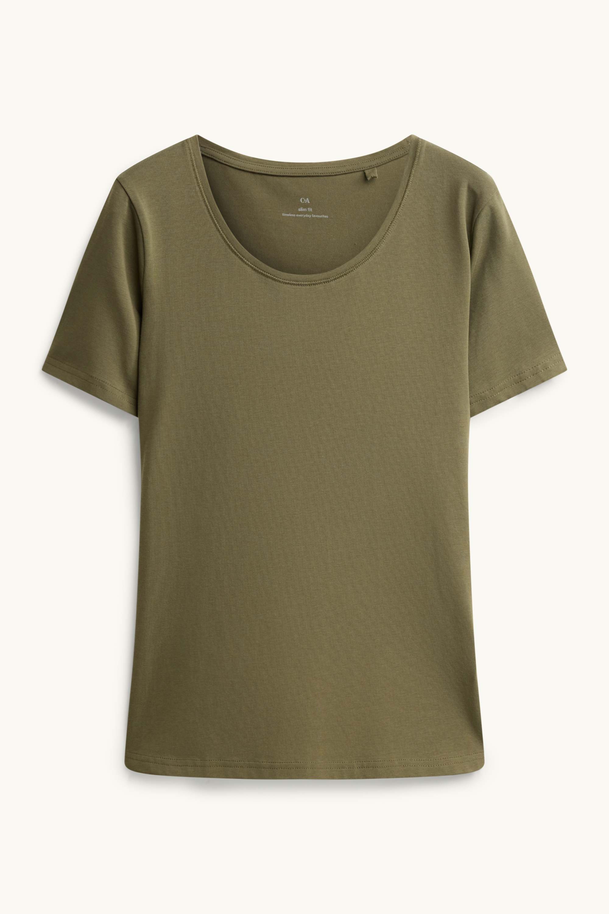 T-shirt - slim fit green