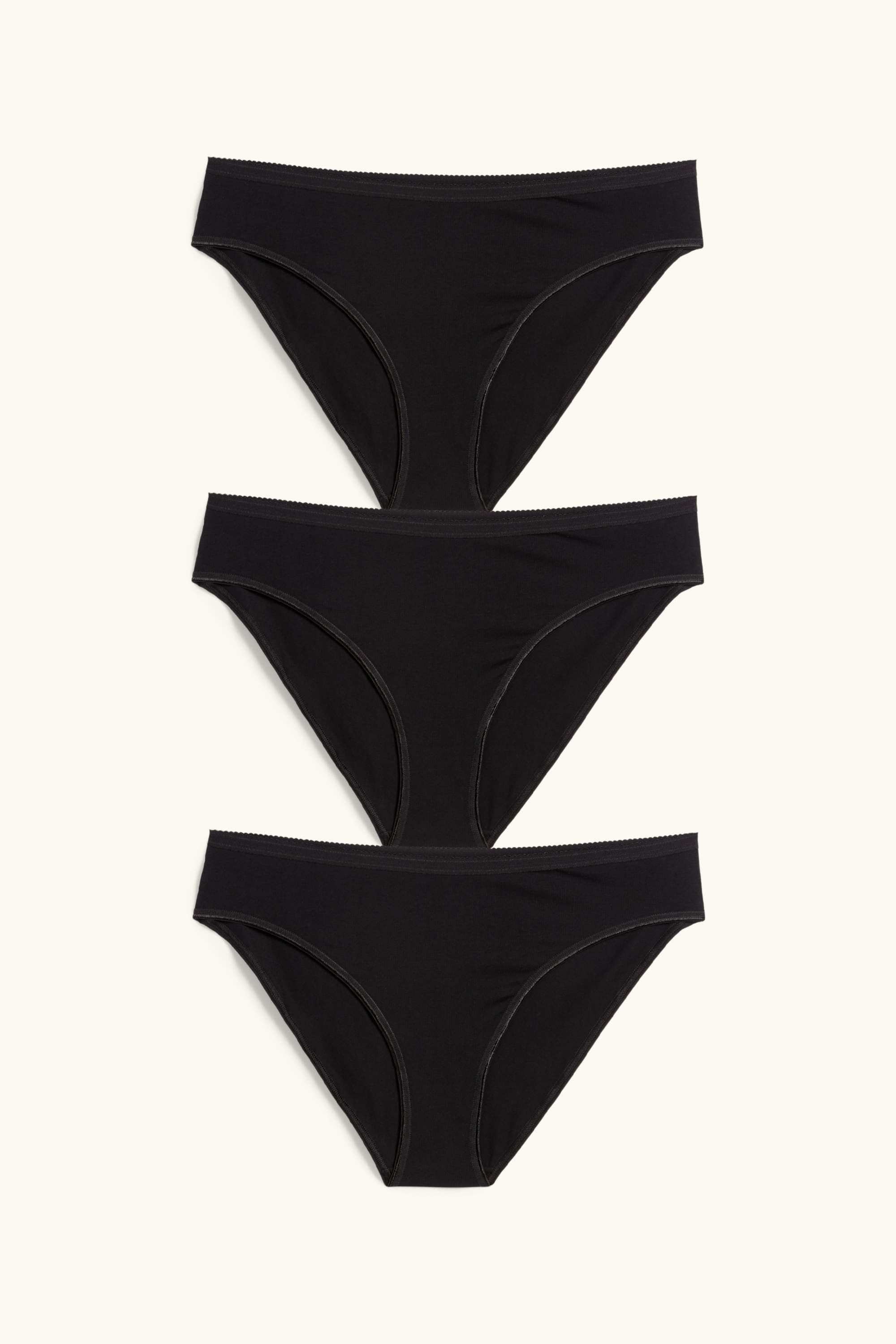 Multipack of 3 - knickers black