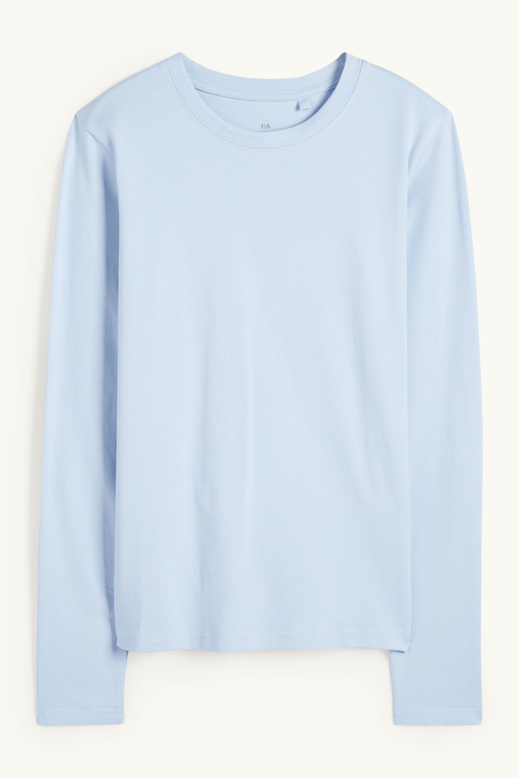 Long sleeve top - slim fit light blue (11)