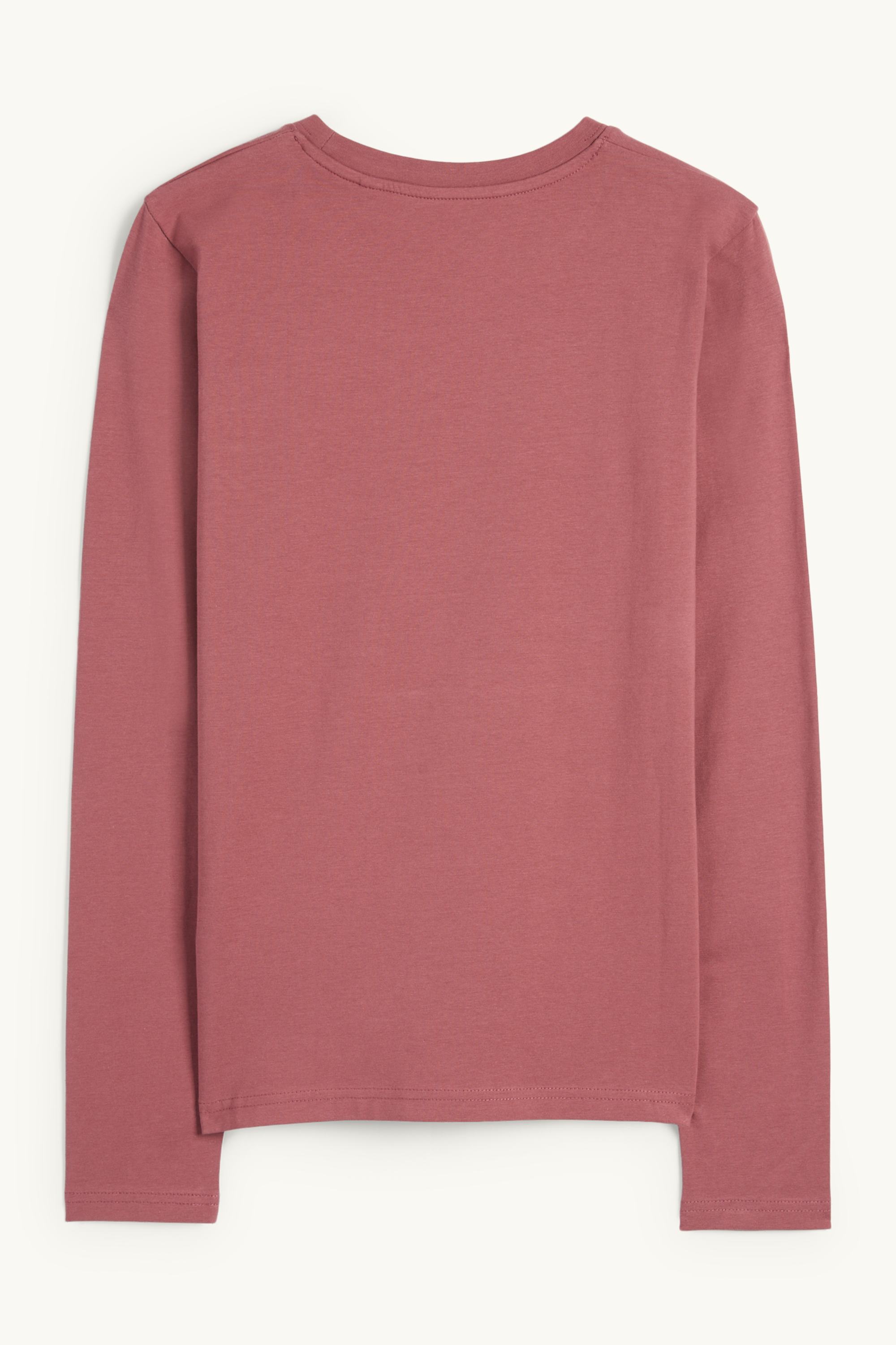 Long sleeve top - slim fit bordeaux