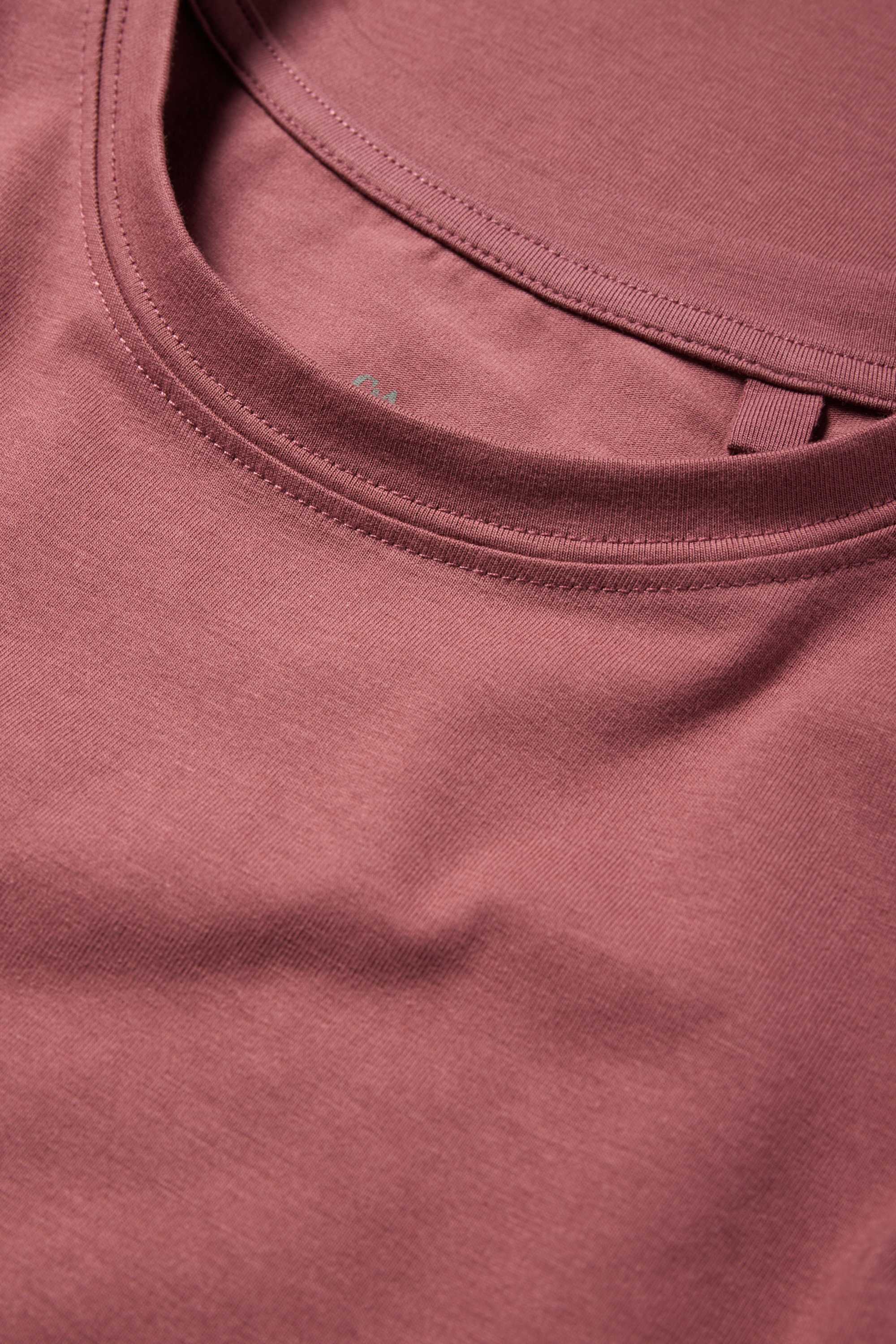 Long sleeve top - slim fit bordeaux