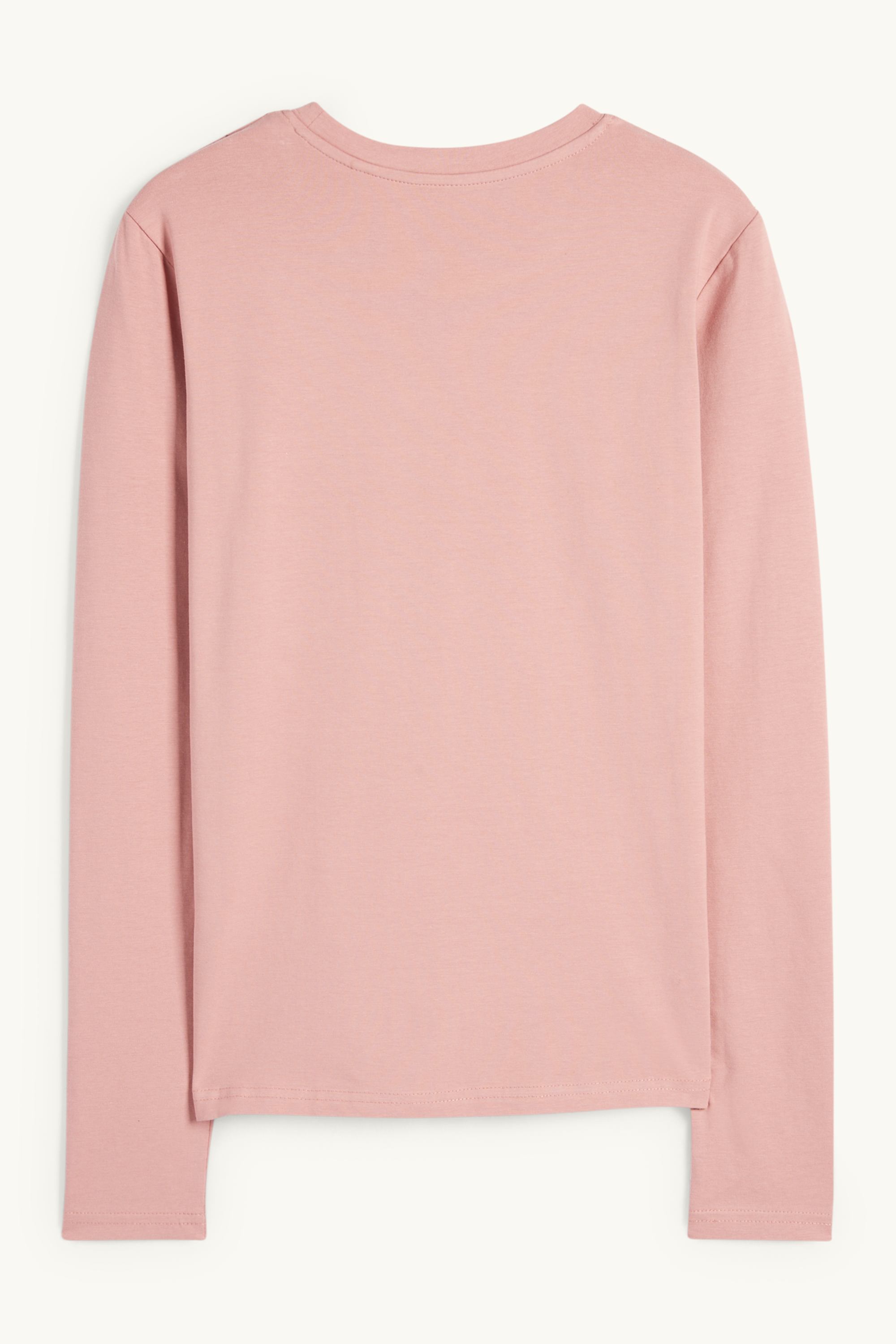 Long sleeve top - slim fit dark rose