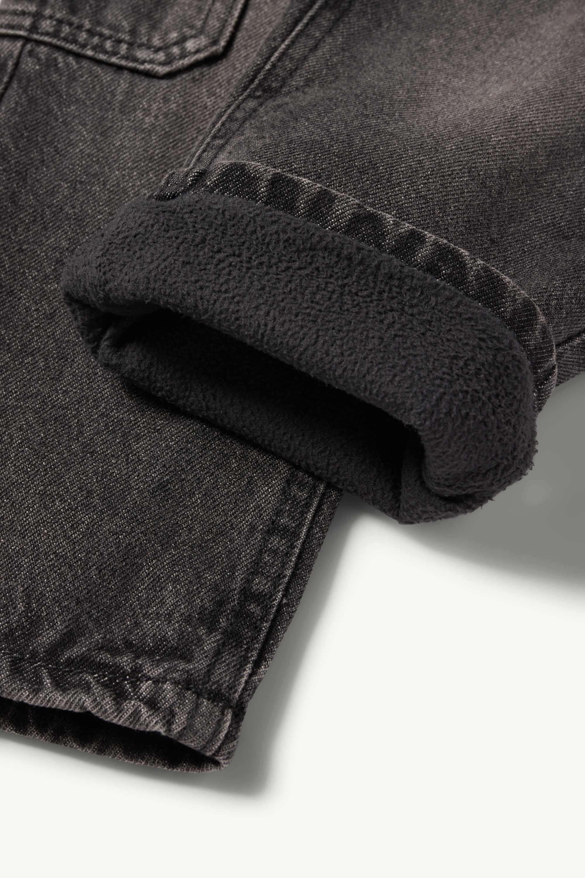 Cargo jeans - thermal jeans denim-gray