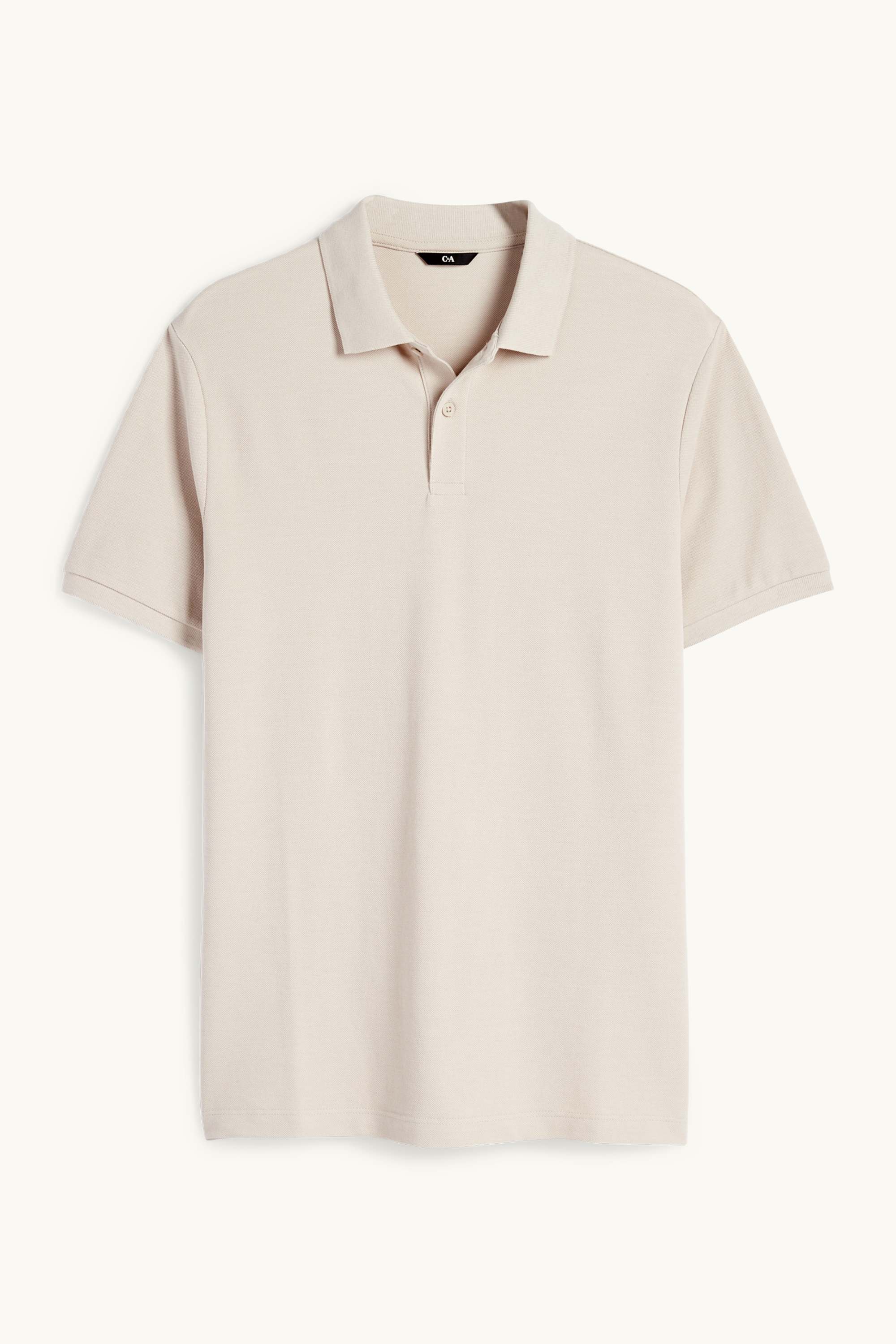 Polo shirt - regular fit beige