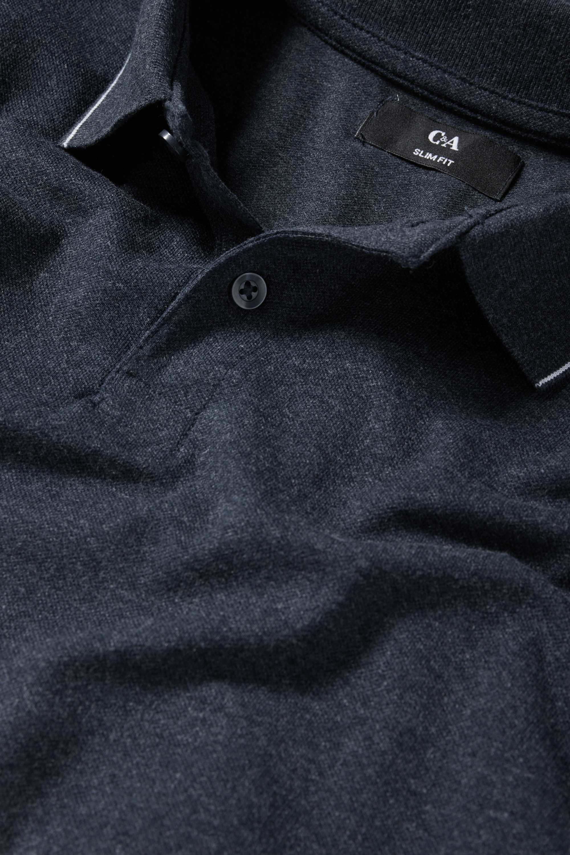Polo shirt - slim fit dark blue