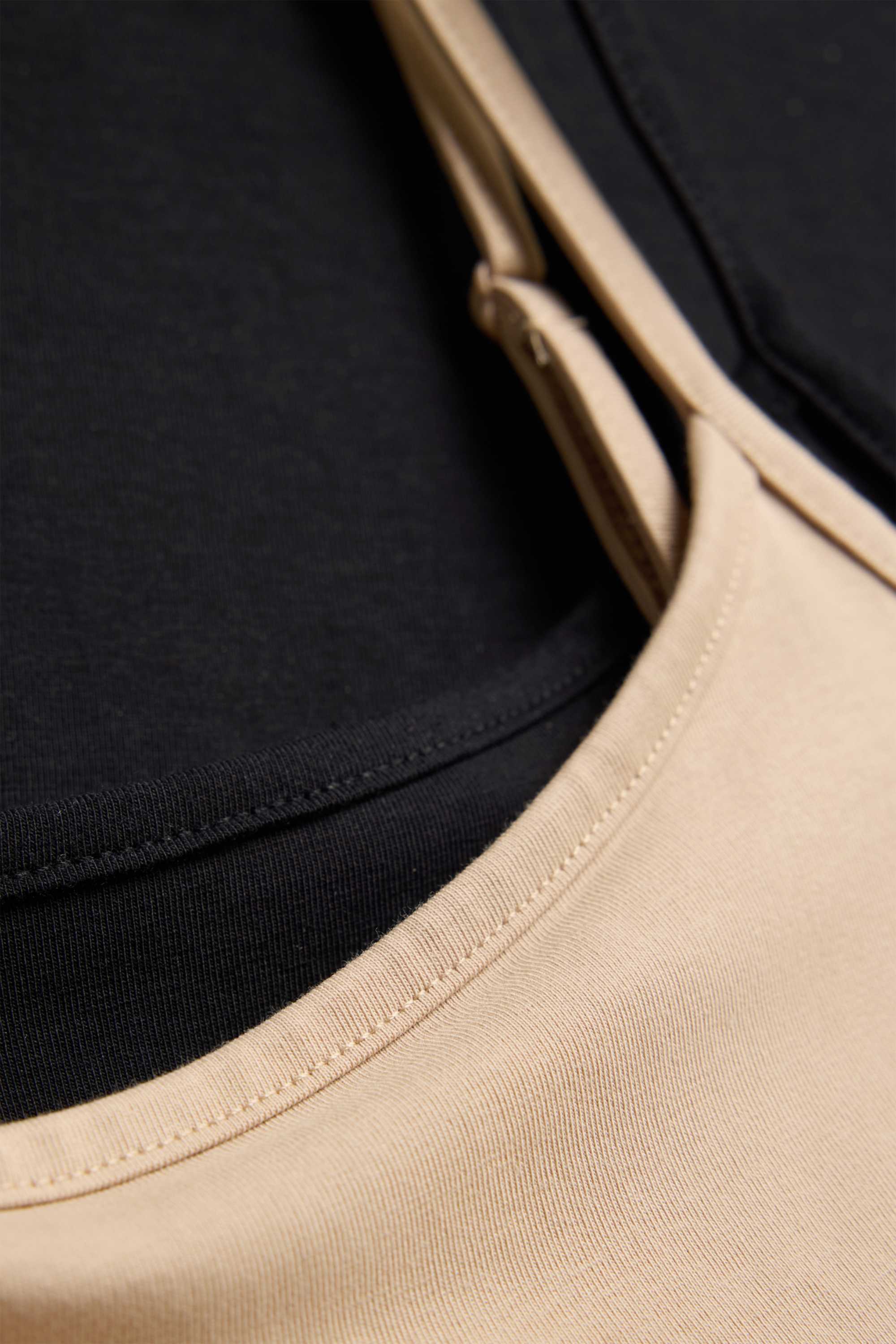 Multipack of 2 - top black / beige (2)
