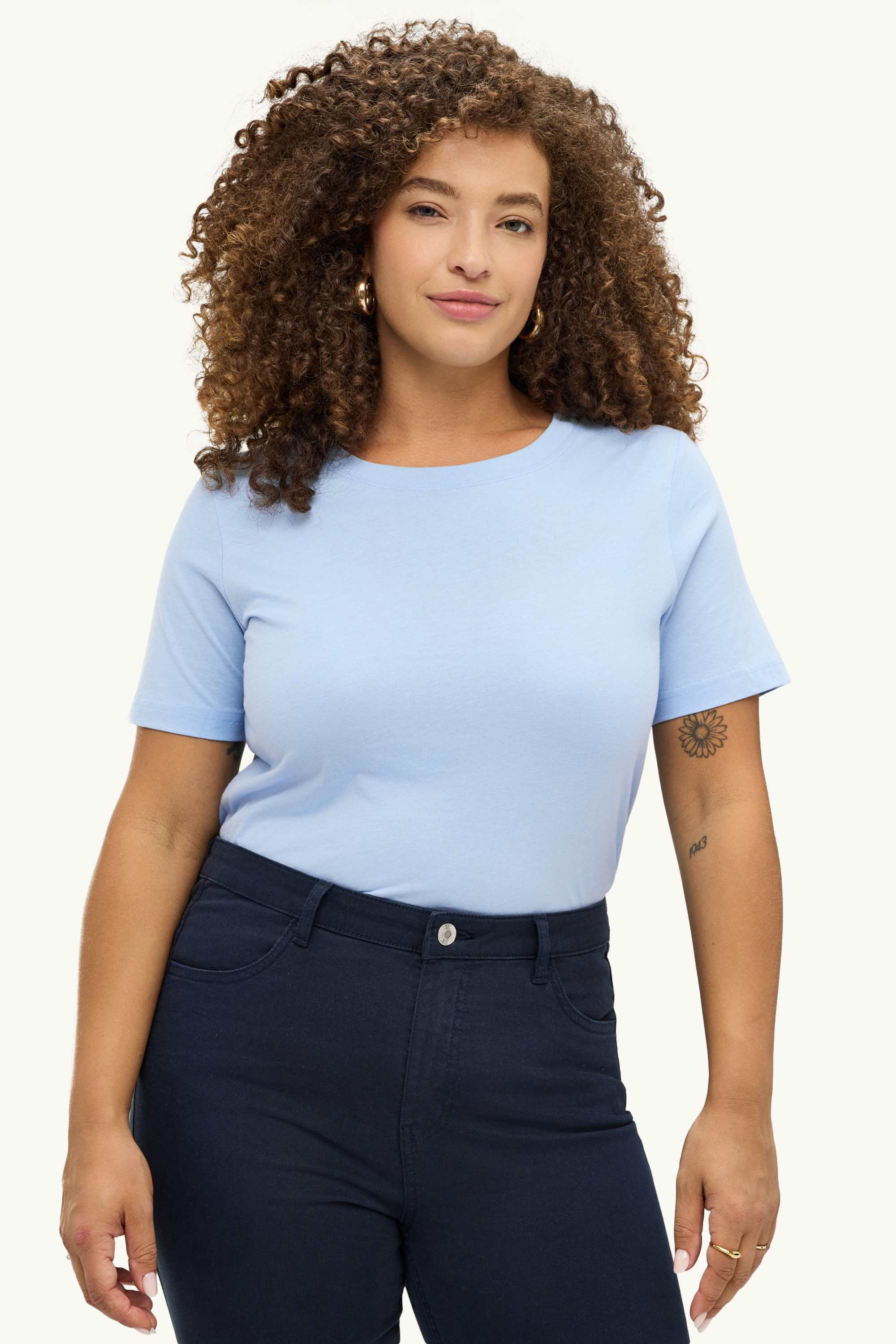 T-shirt - regular fit light blue