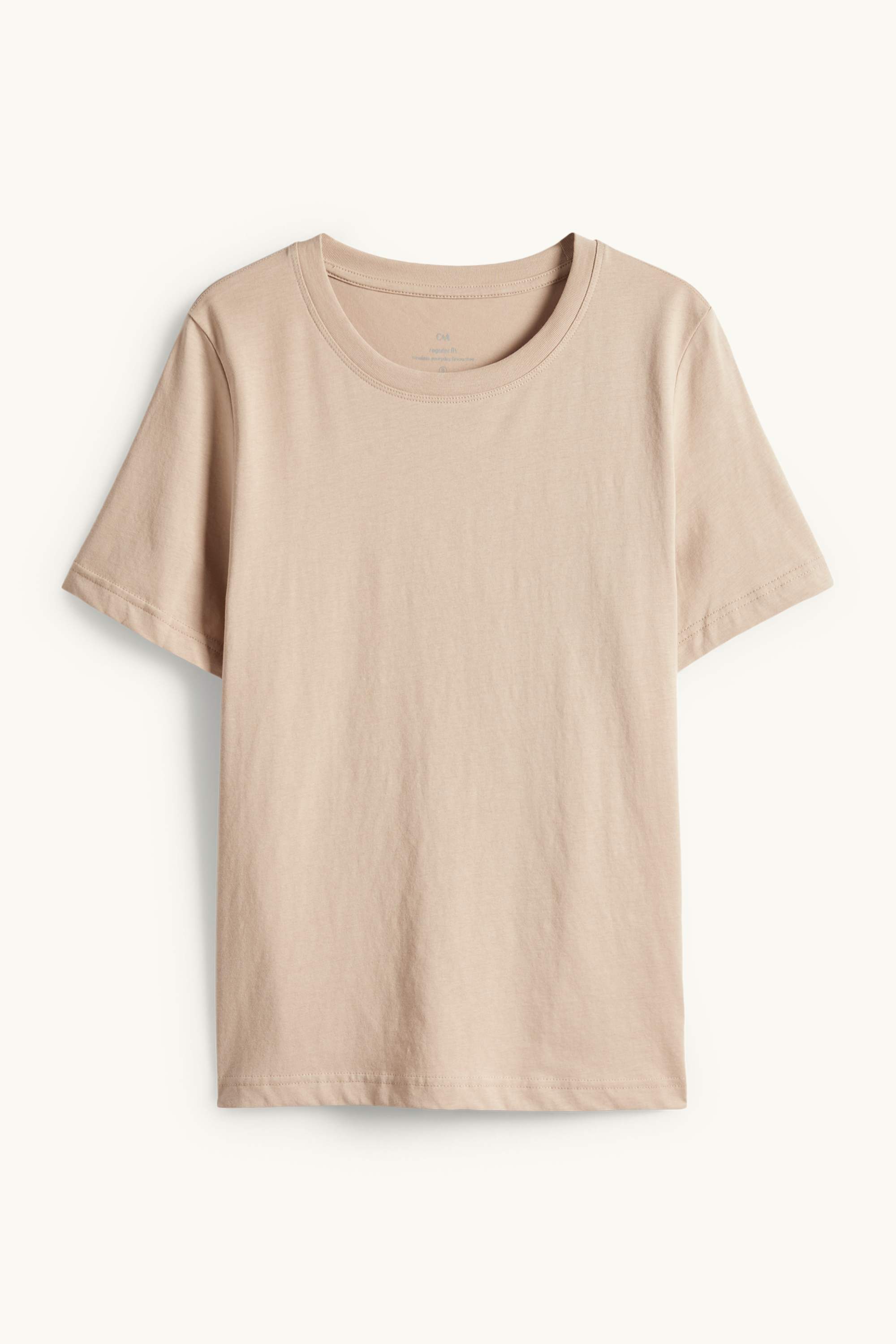 T-shirt - regular fit beige