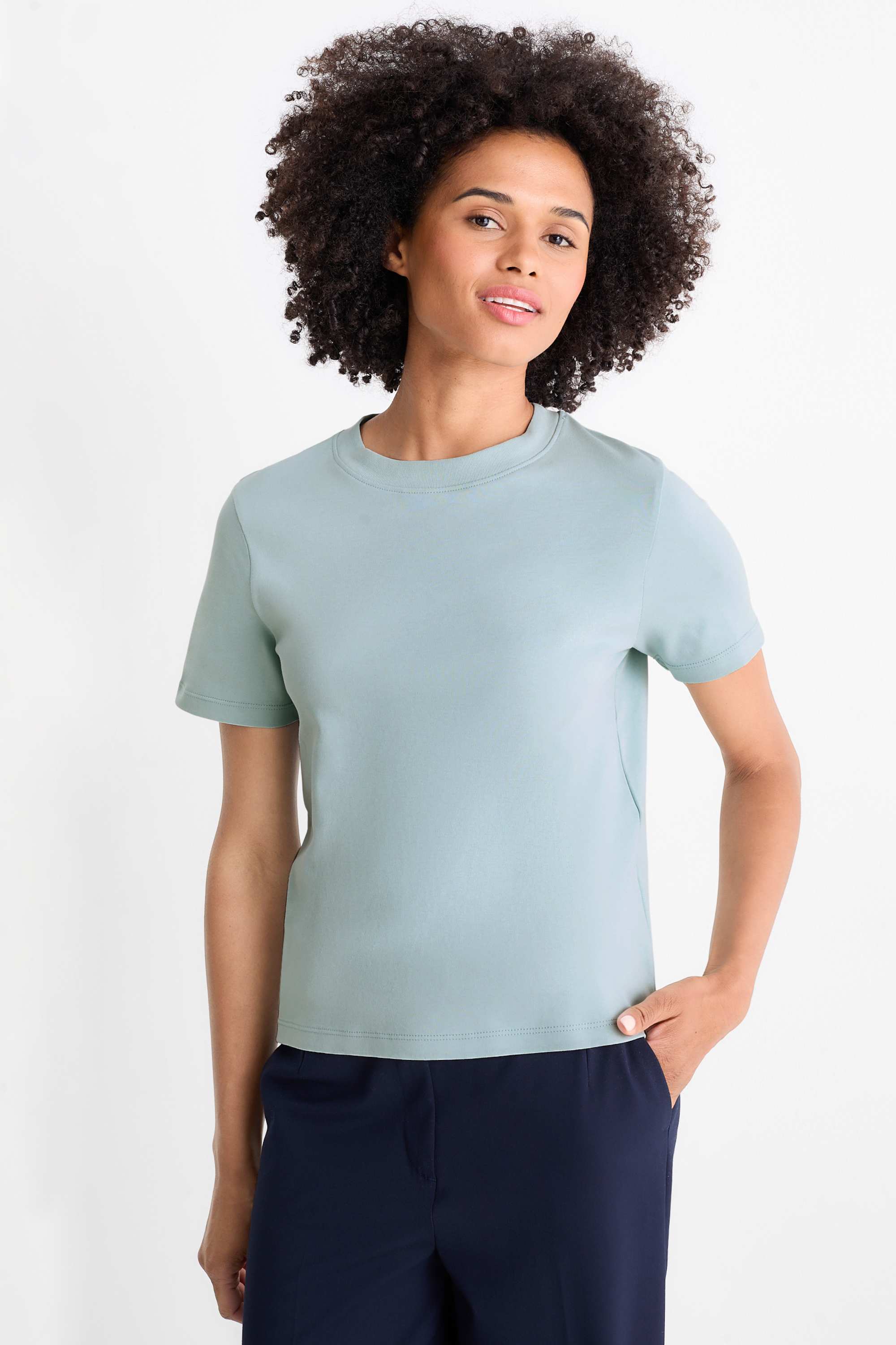 T-shirt - slim fit mint green