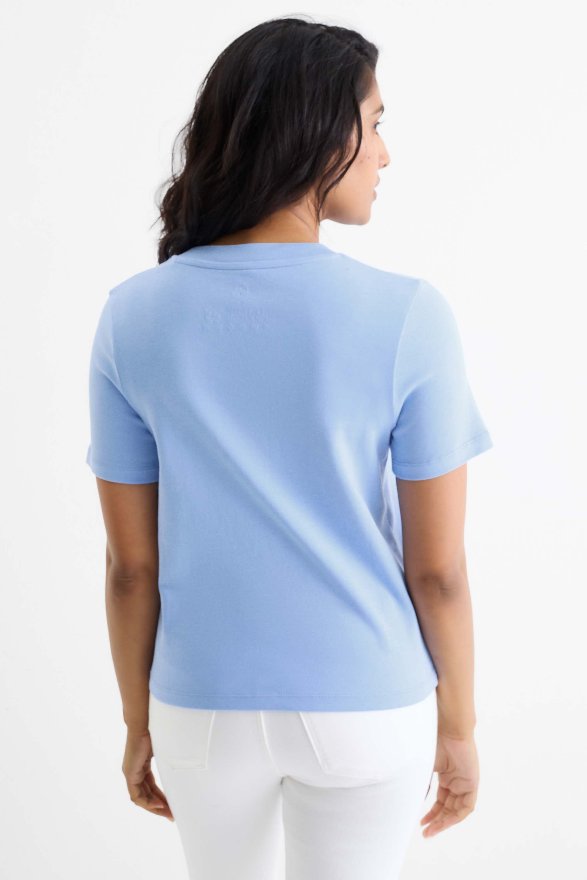 T-shirt - slim fit light blue