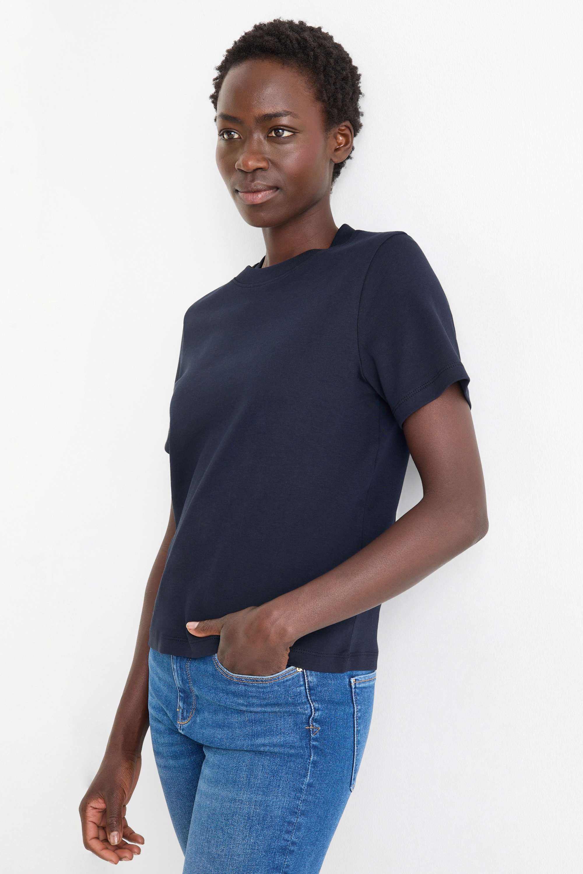 T-shirt - slim fit dark blue