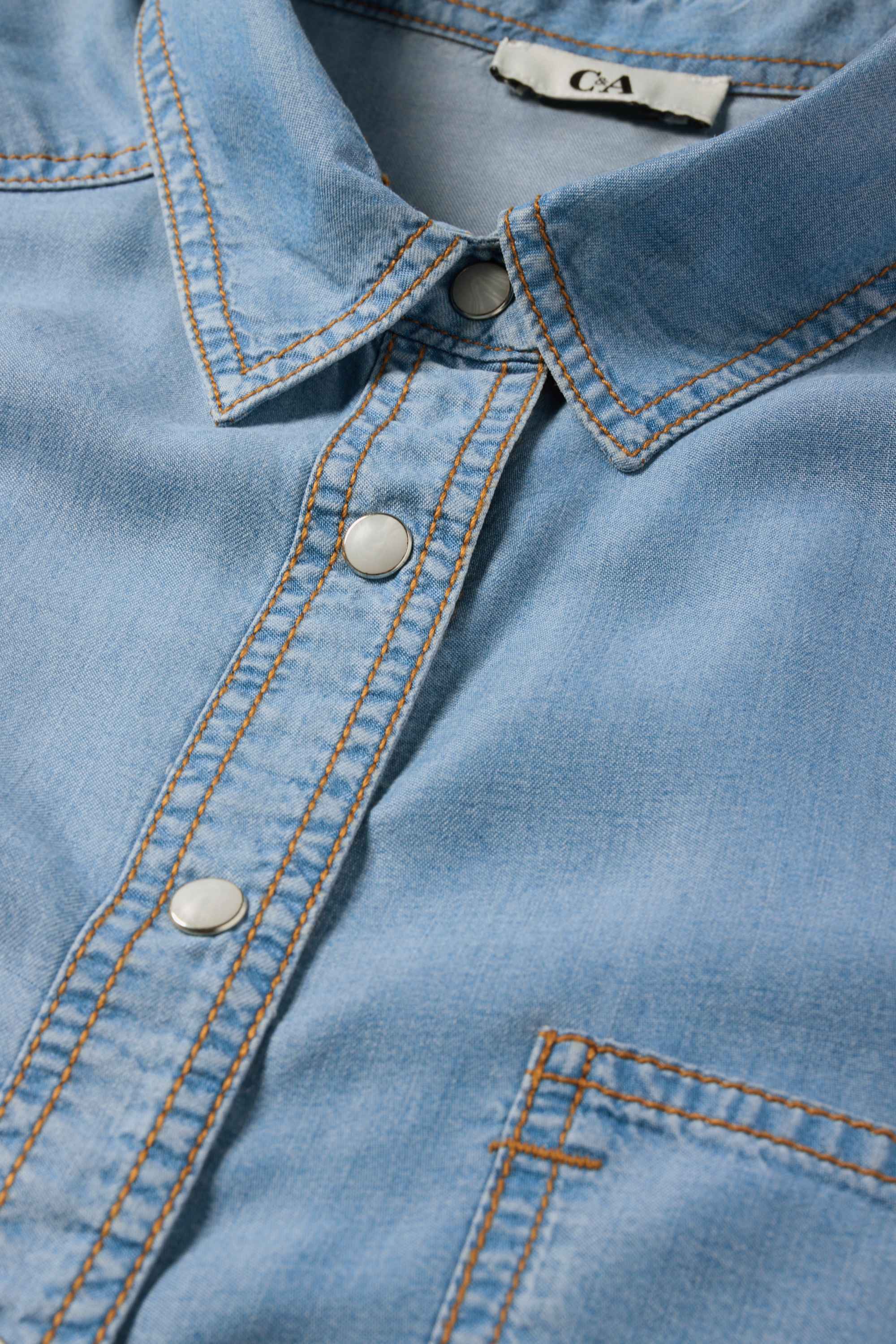 Denim blouse light blue