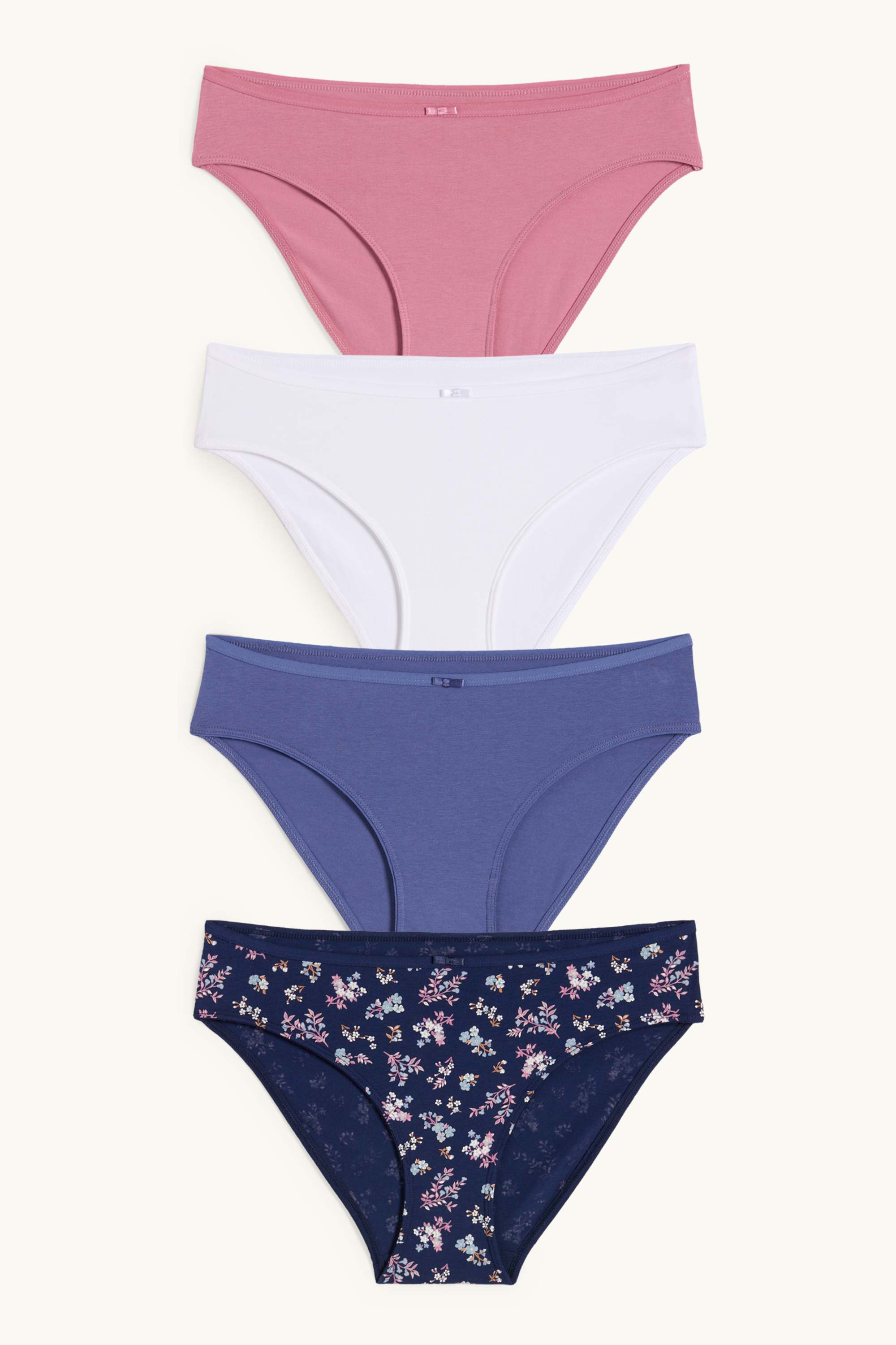 Multipack of 4 - knickers rose / blue