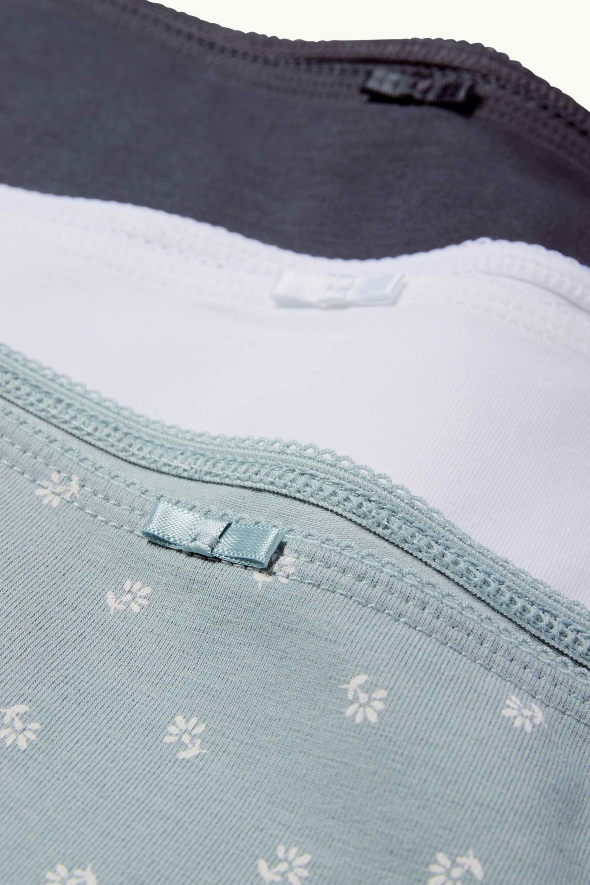Multipack of 3 - hipster blue / white