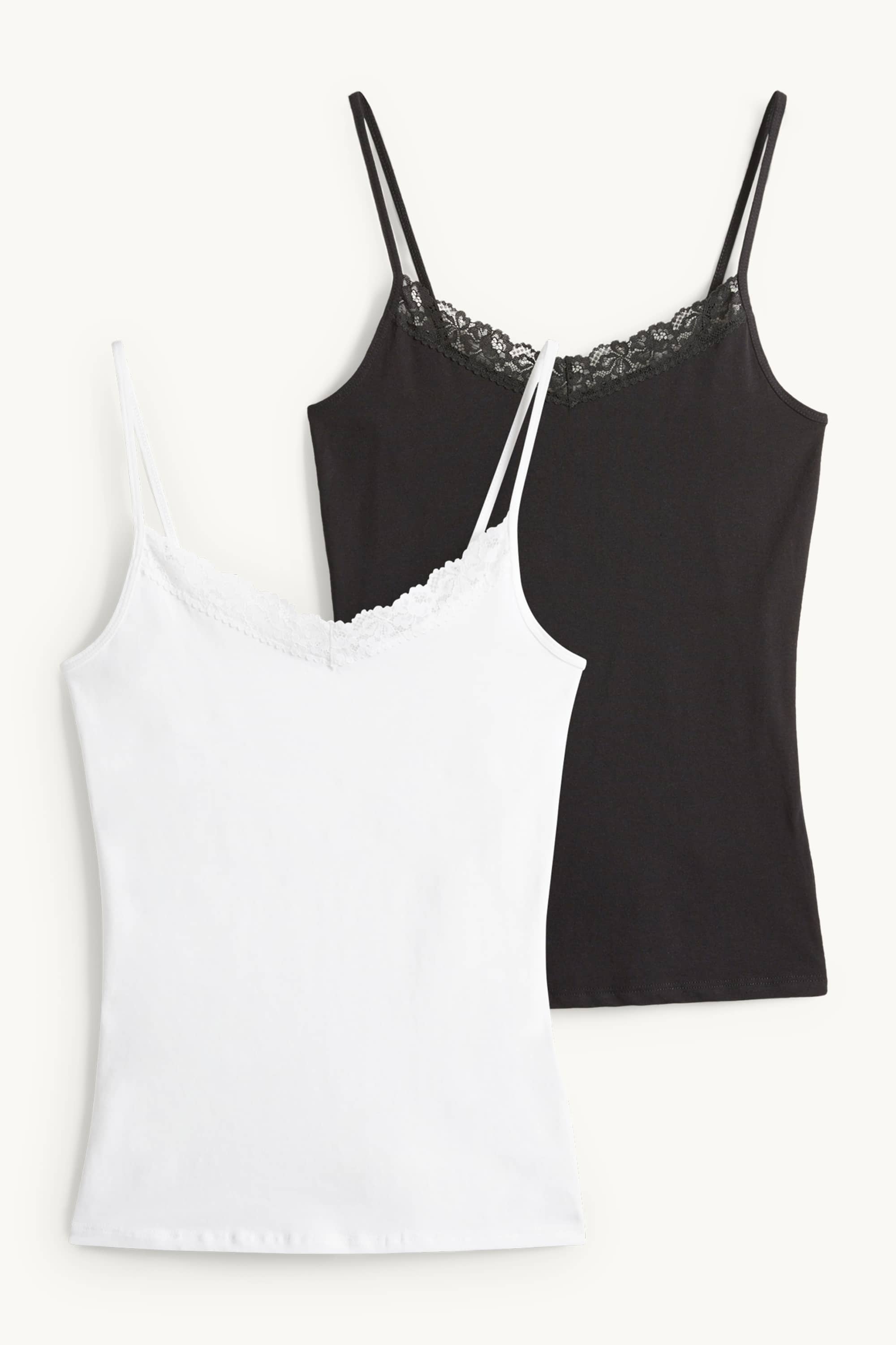 Multipack of 2 - camisole black / white