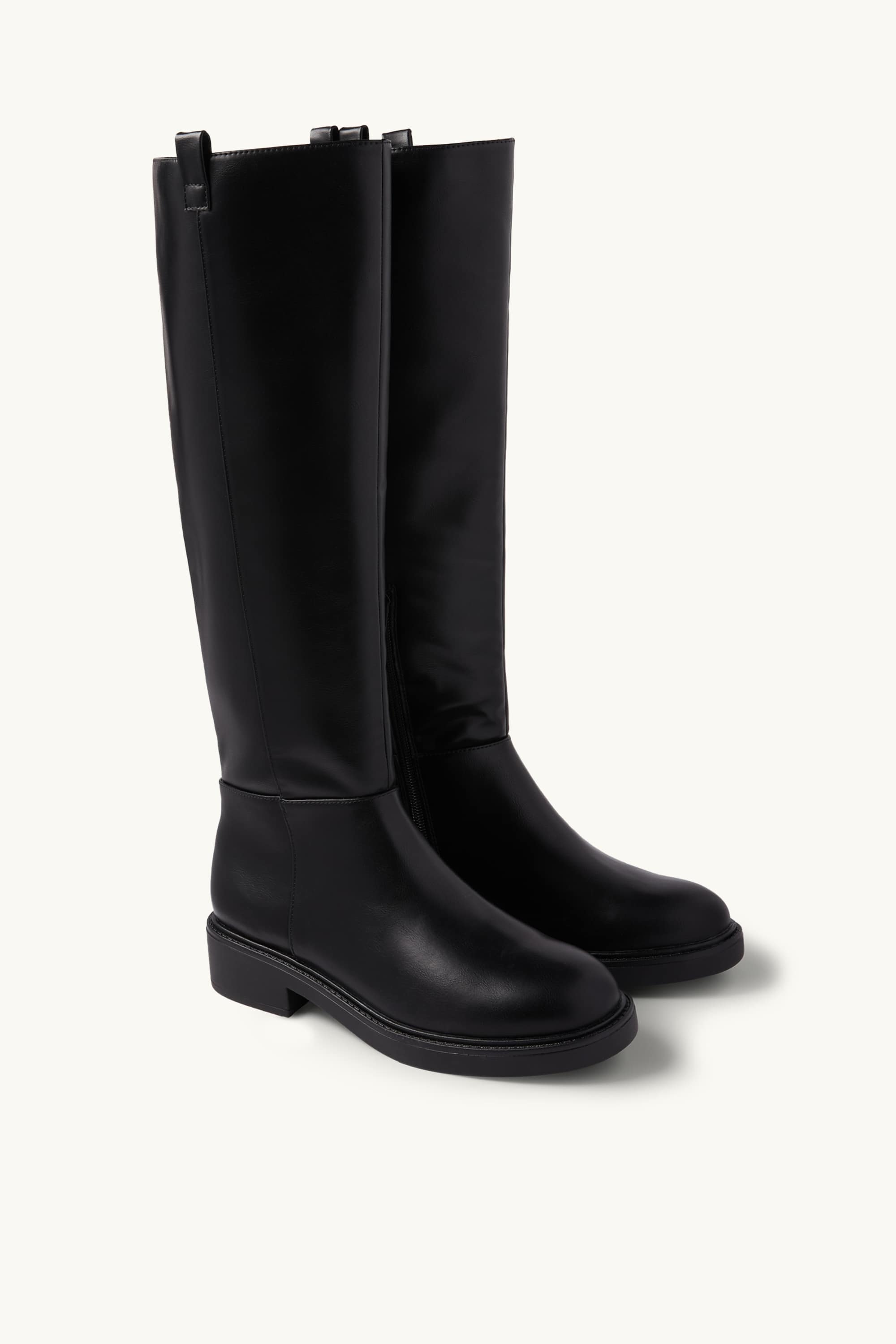 Boot - faux leather black