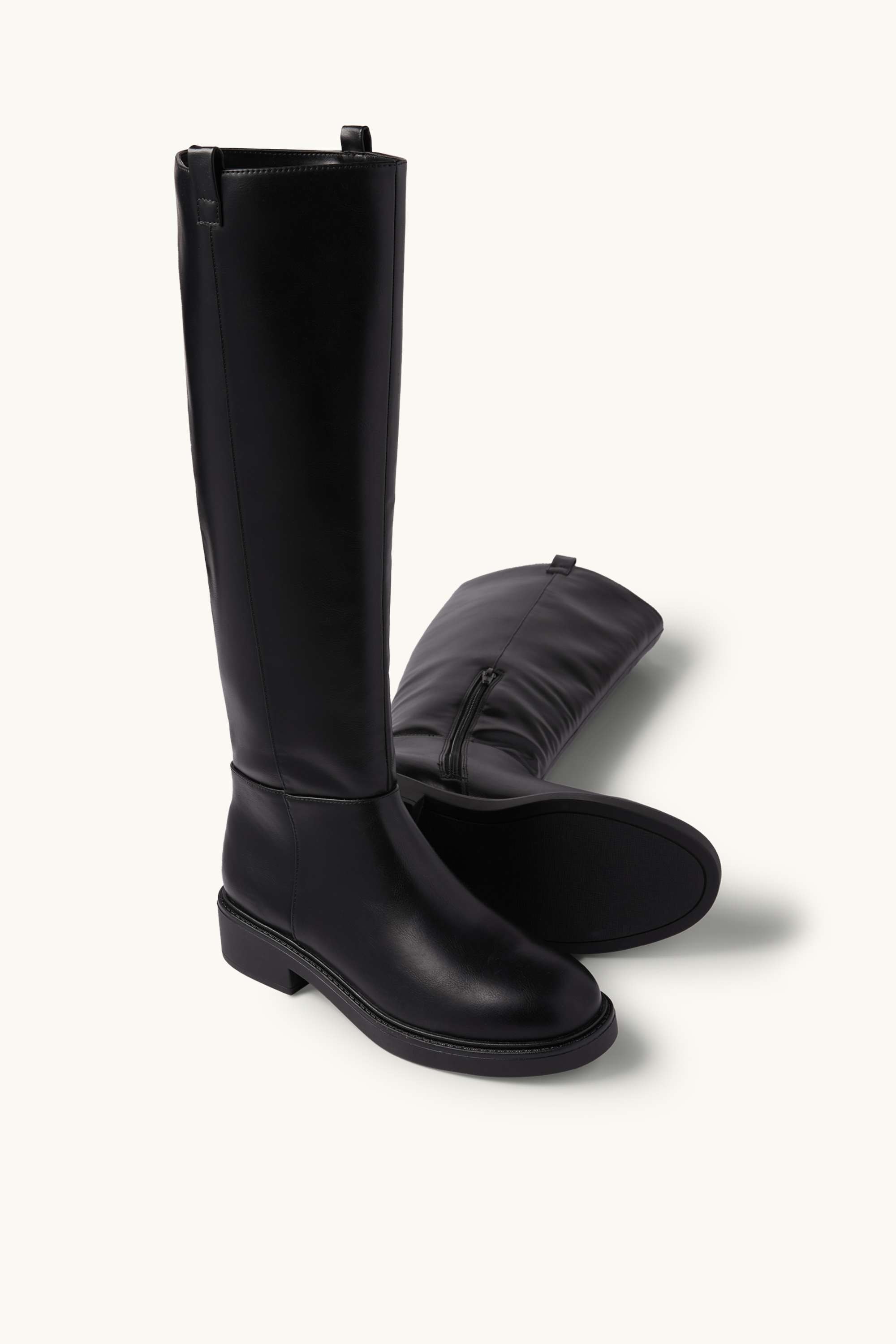 Boot - faux leather black