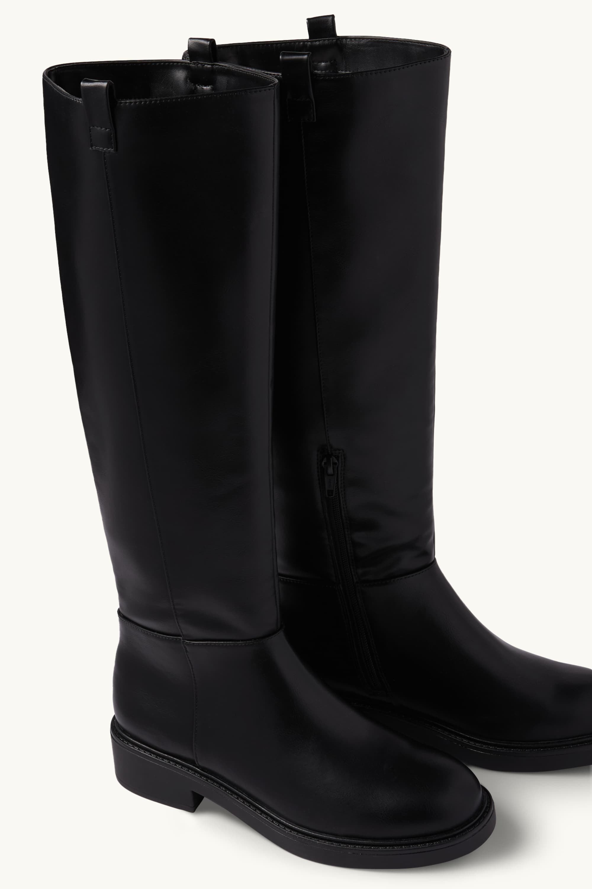 Boot - faux leather black