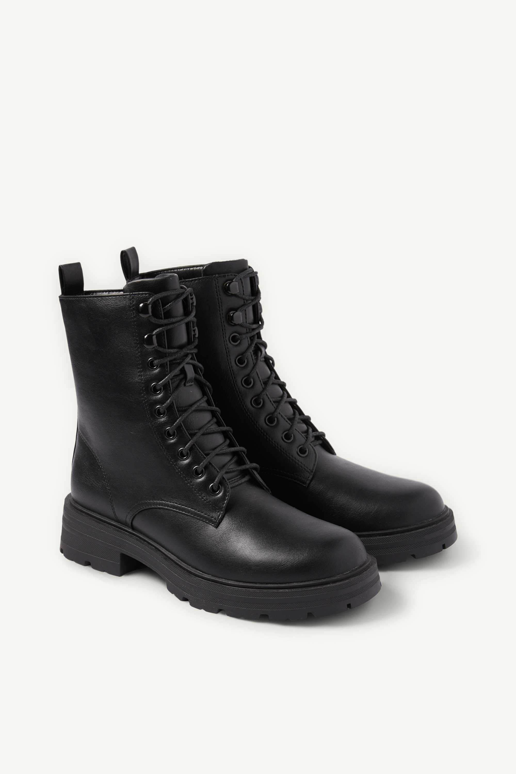 Ankle boots - faux leather black