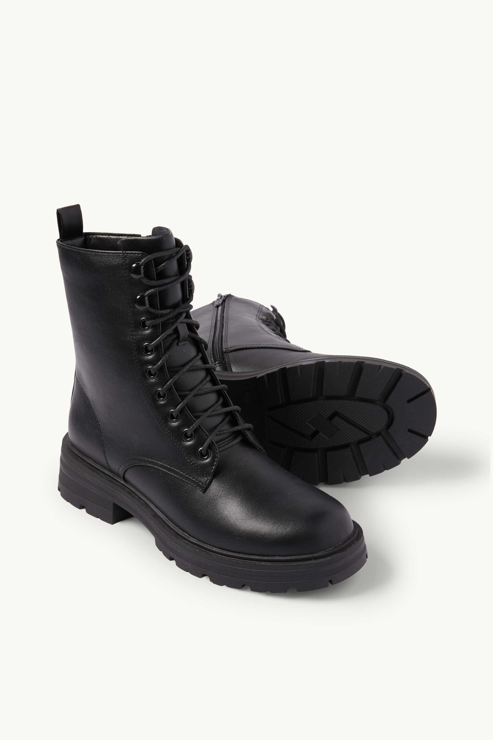 Ankle boots - faux leather black