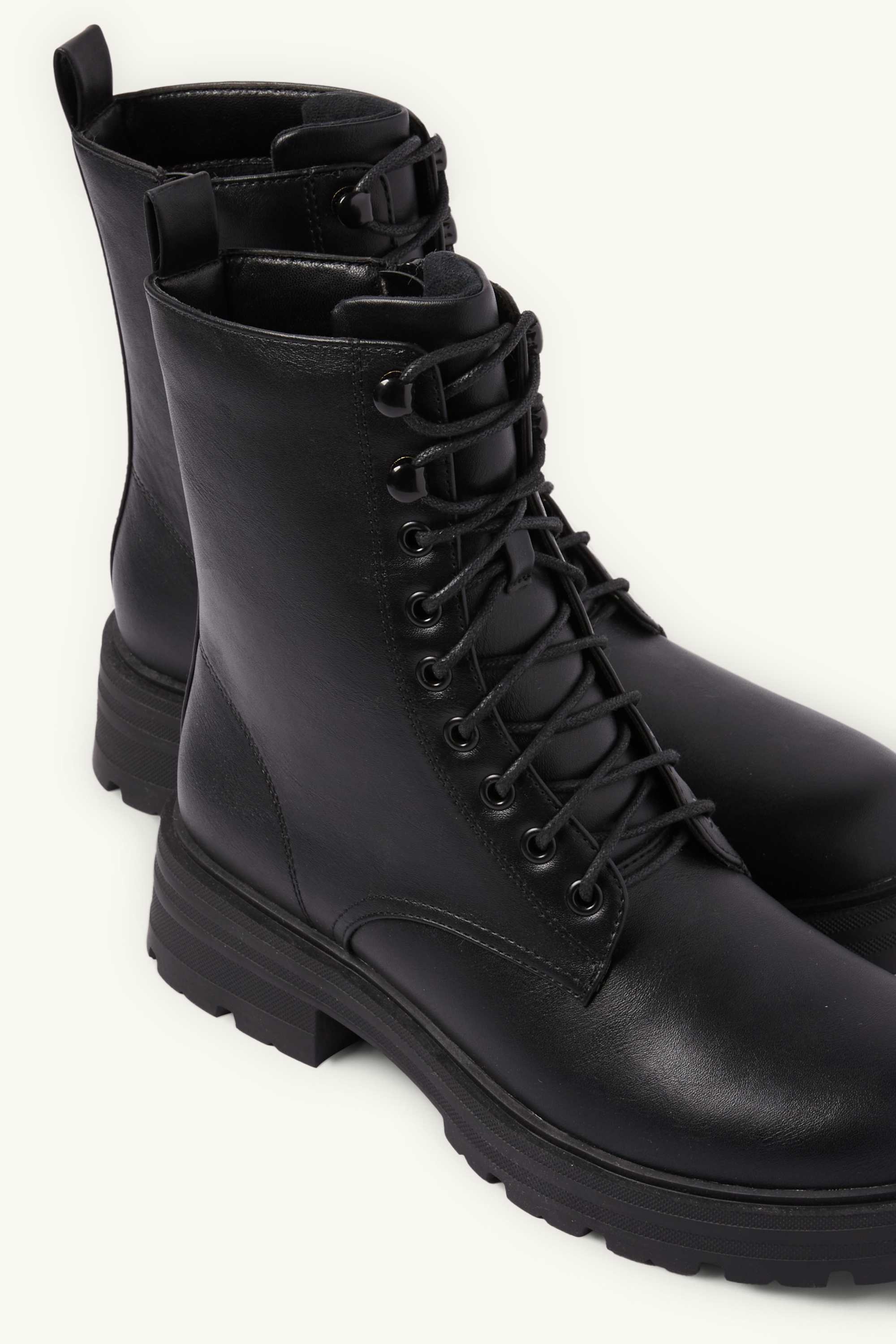 Ankle boots - faux leather black