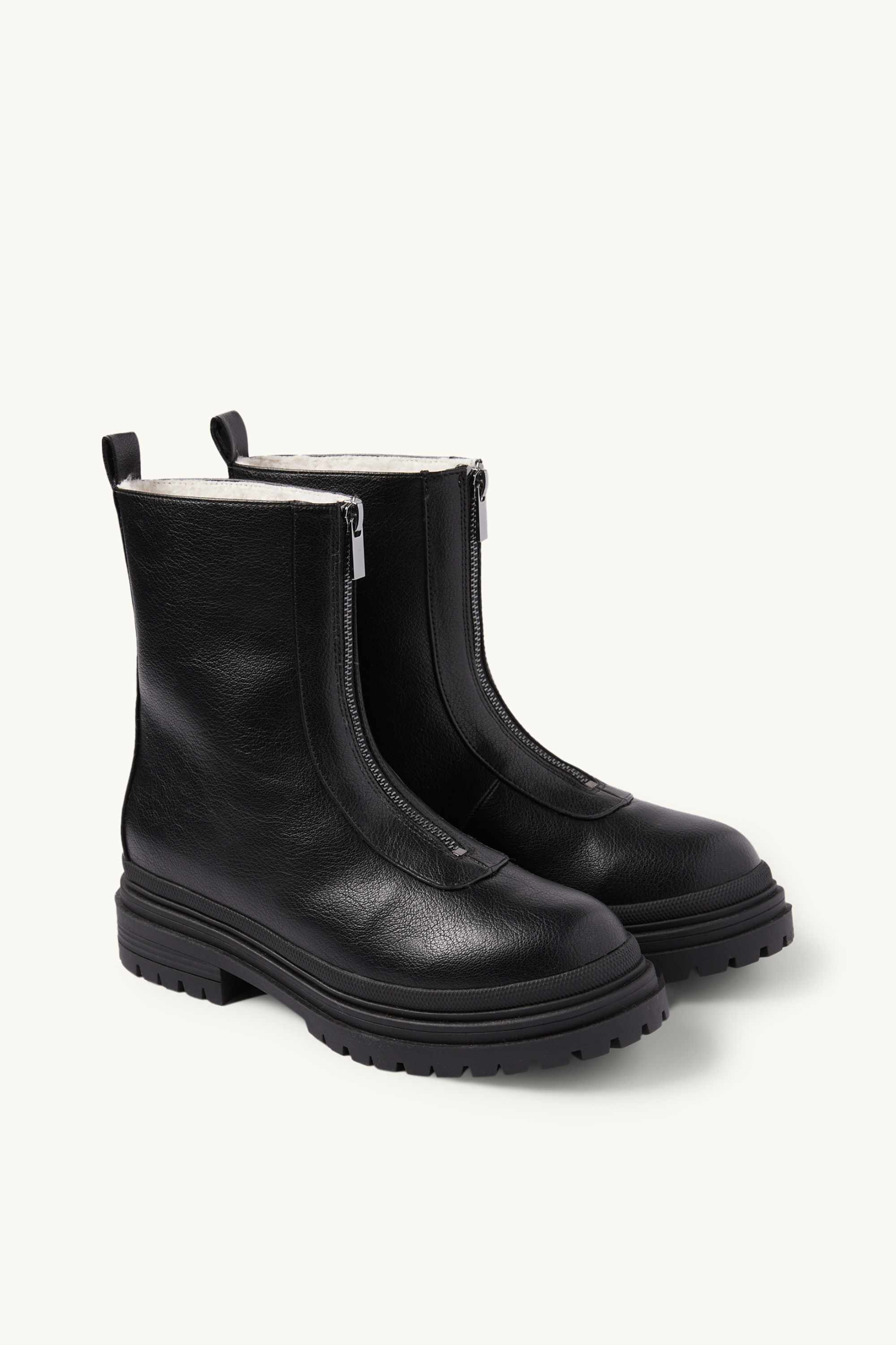 Ankle boots - faux leather black