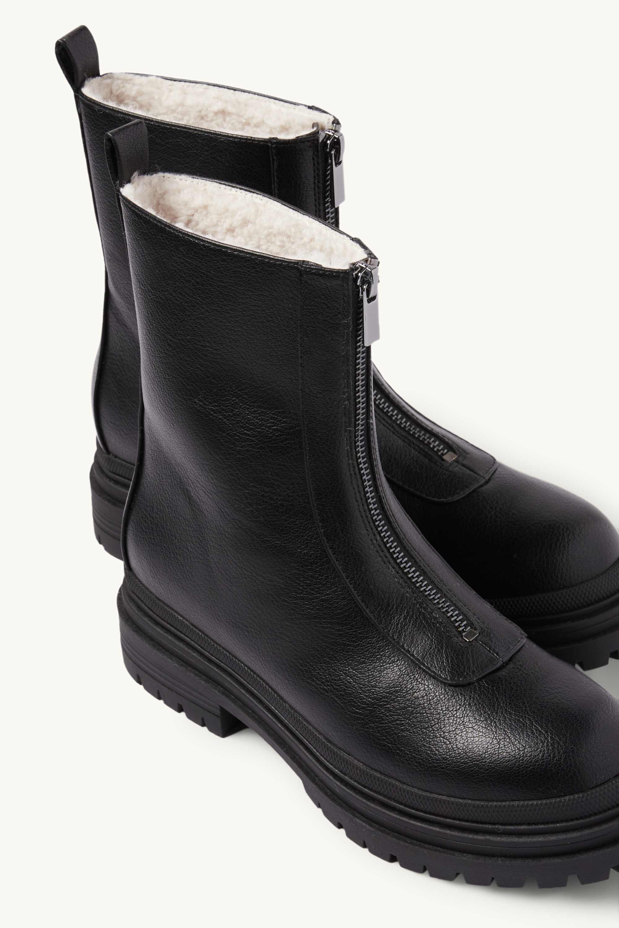Ankle boots - faux leather black