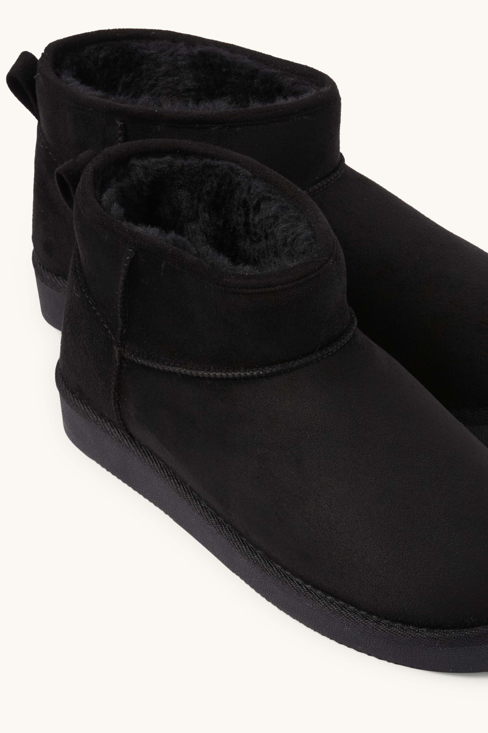 Ankle boots - faux suede black