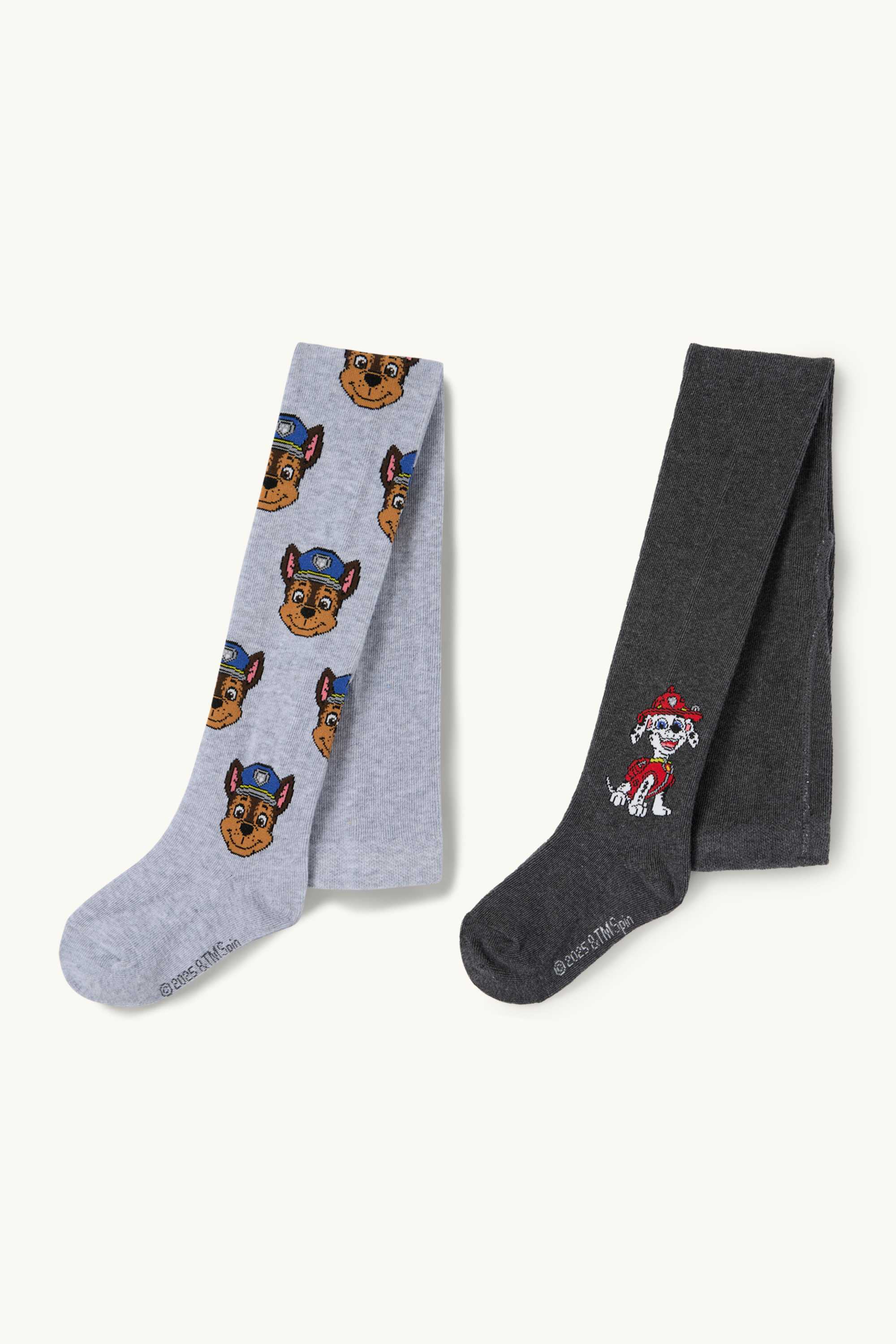 Multipack of 2 - PAW Patrol - Chase, Marshall - tights light gray-melange