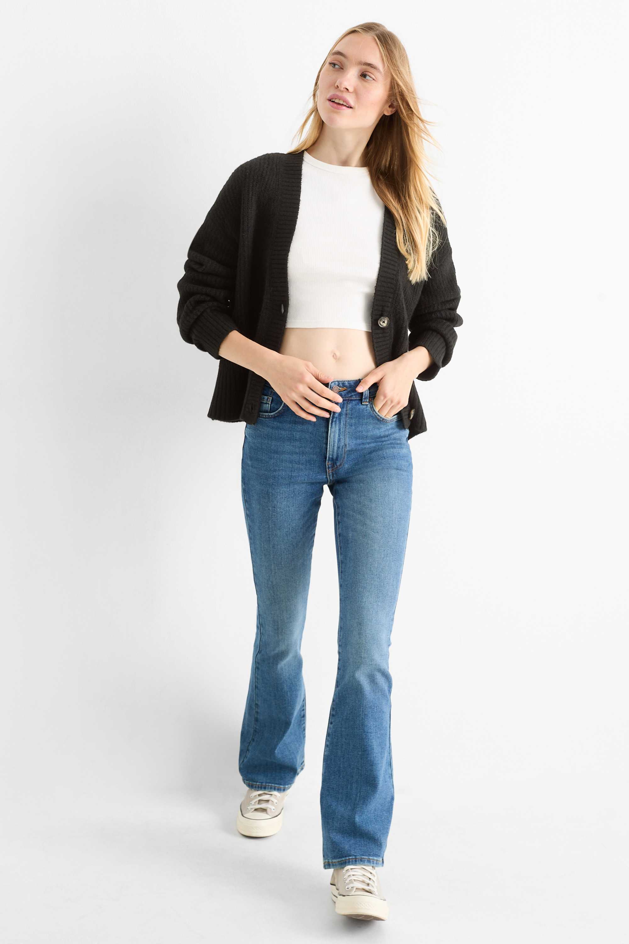 Cardigan - ribbed black