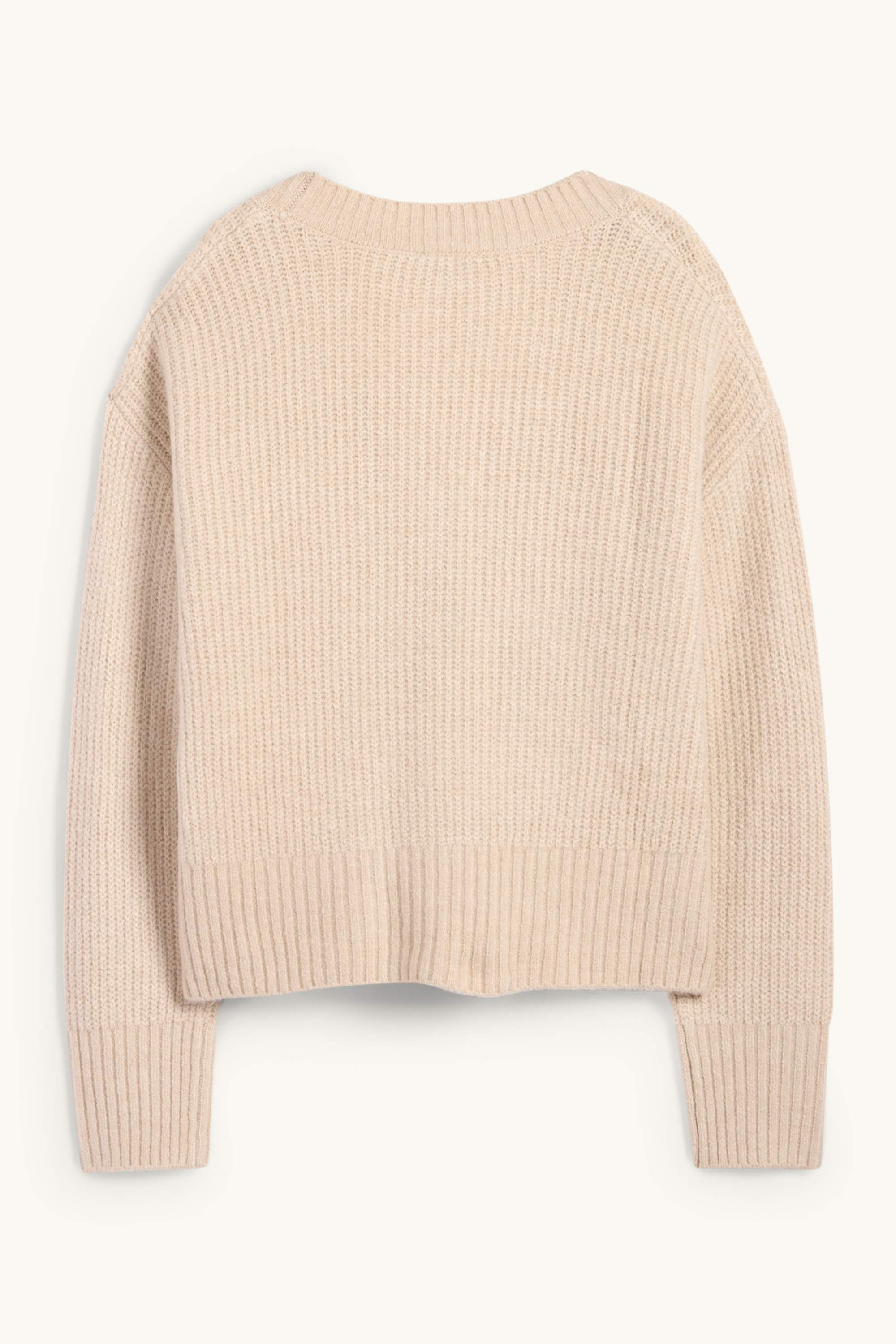 Cardigan - ribbed beige