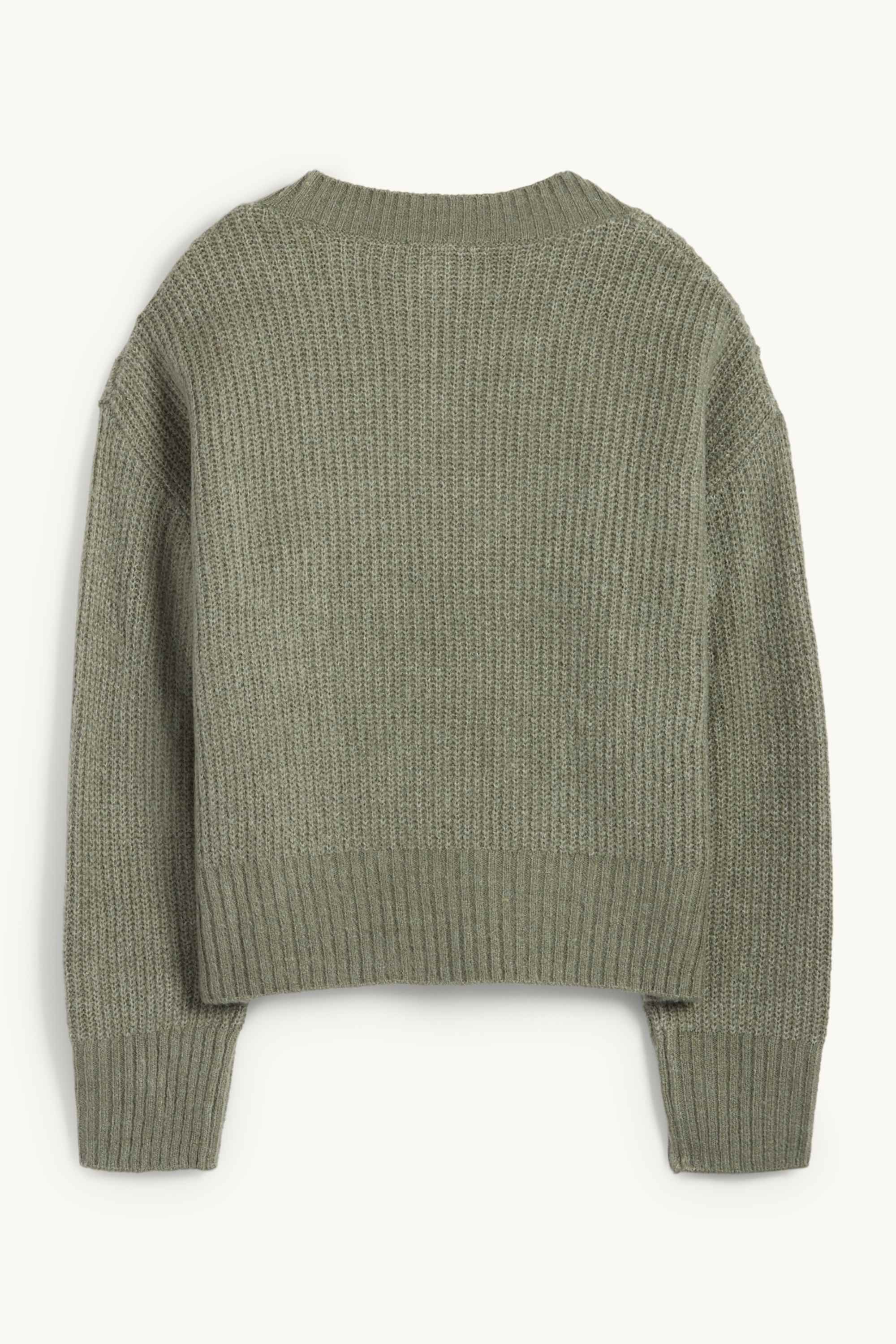 Cardigan - ribbed green