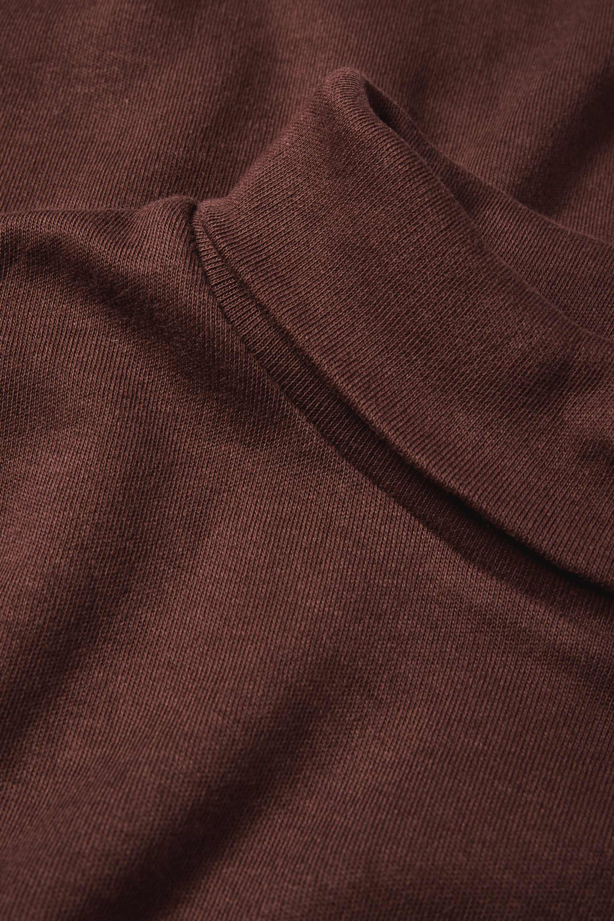 Turtleneck top dark brown