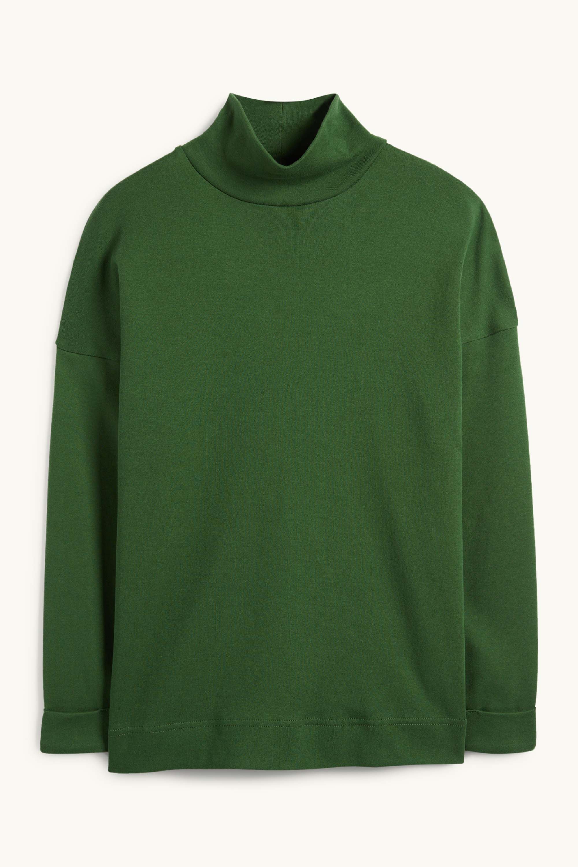 Turtleneck top dark green