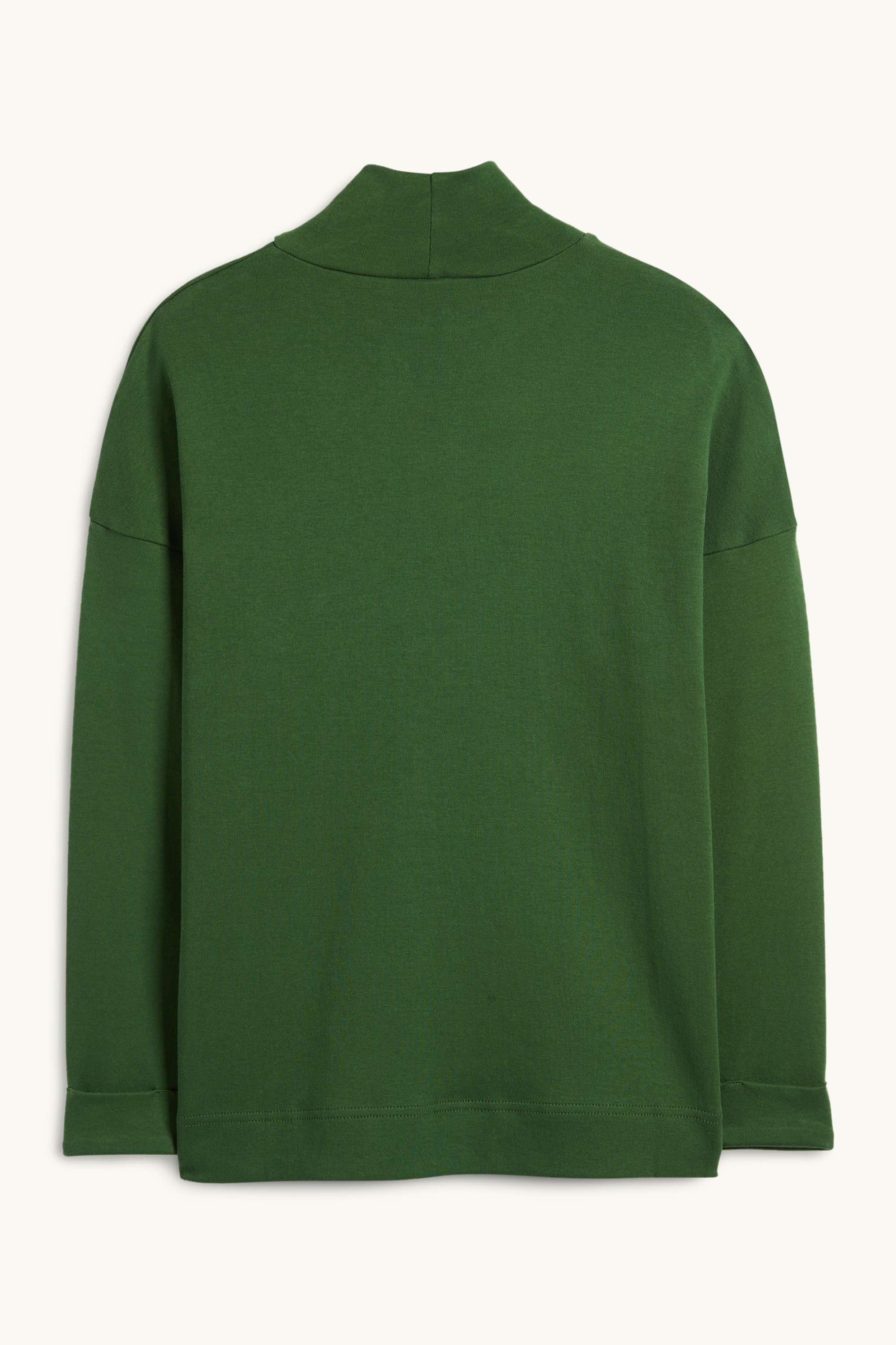 Turtleneck top dark green