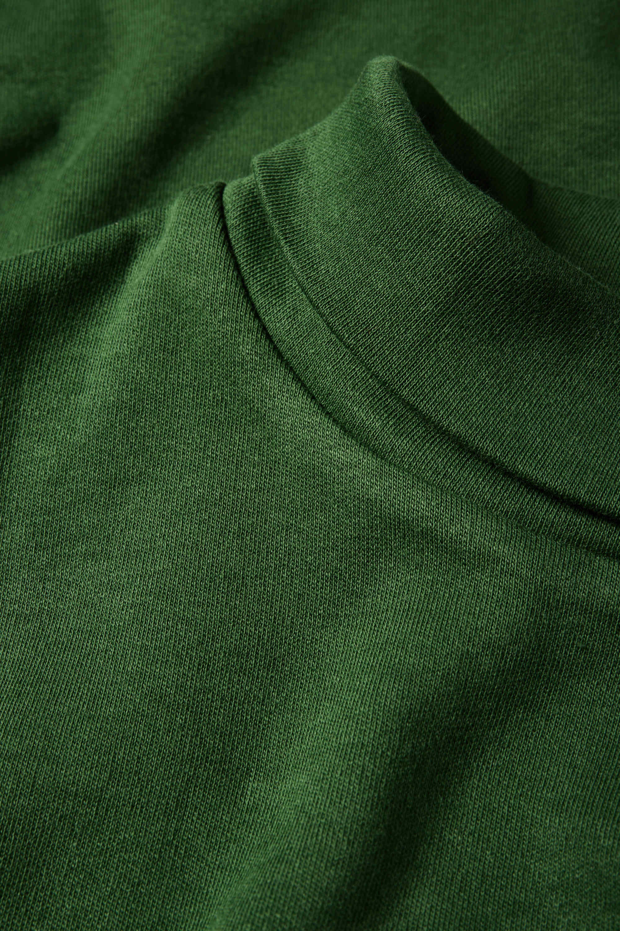 Turtleneck top dark green