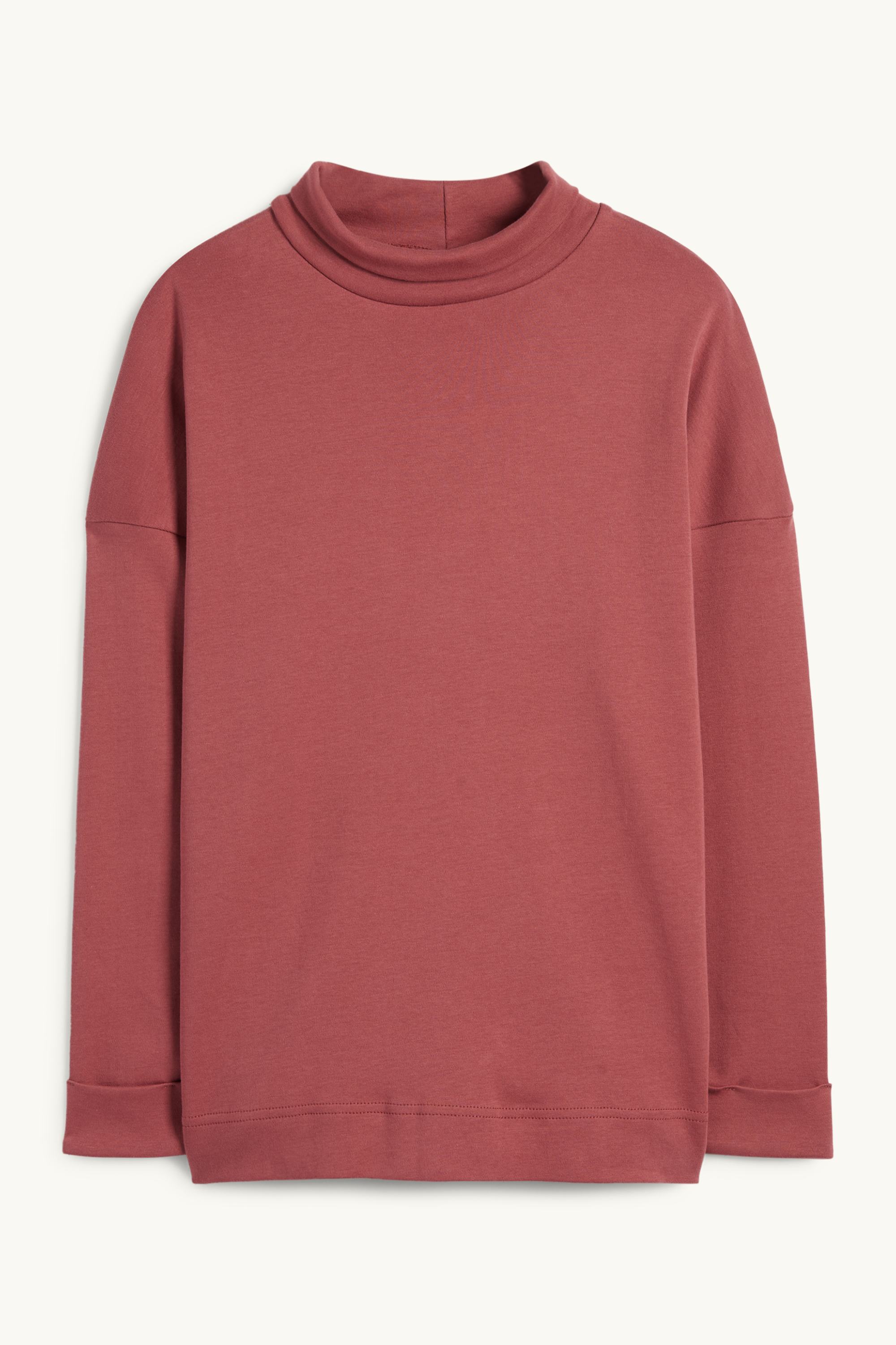 Turtleneck top red