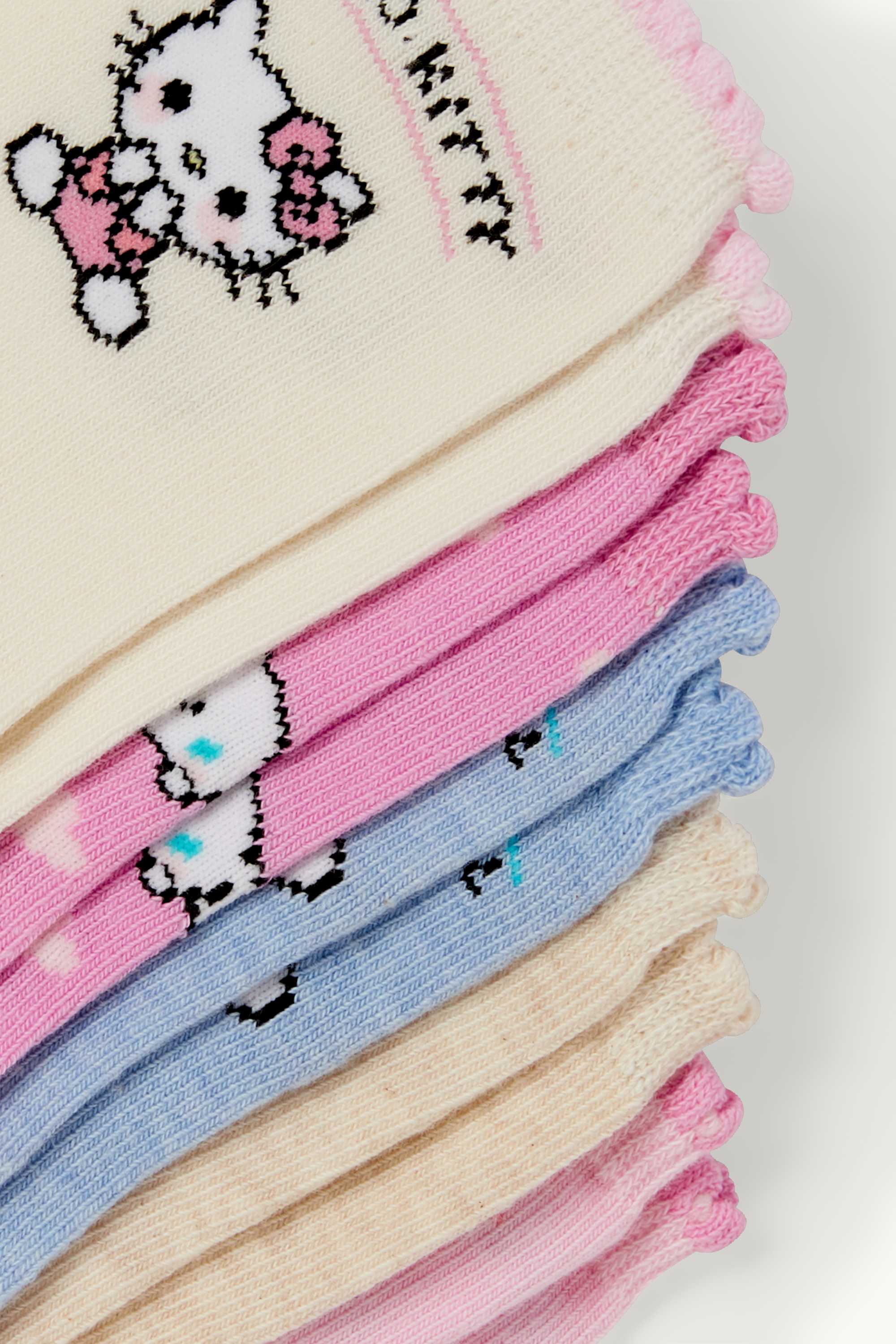 Multipack of 5 - Hello Kitty and Friends - socks with motif pink