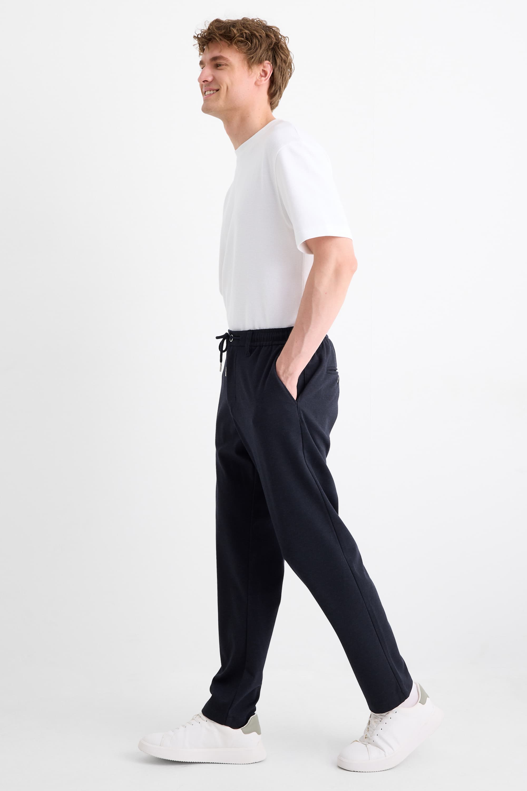 Chinos - tapered fit dark blue