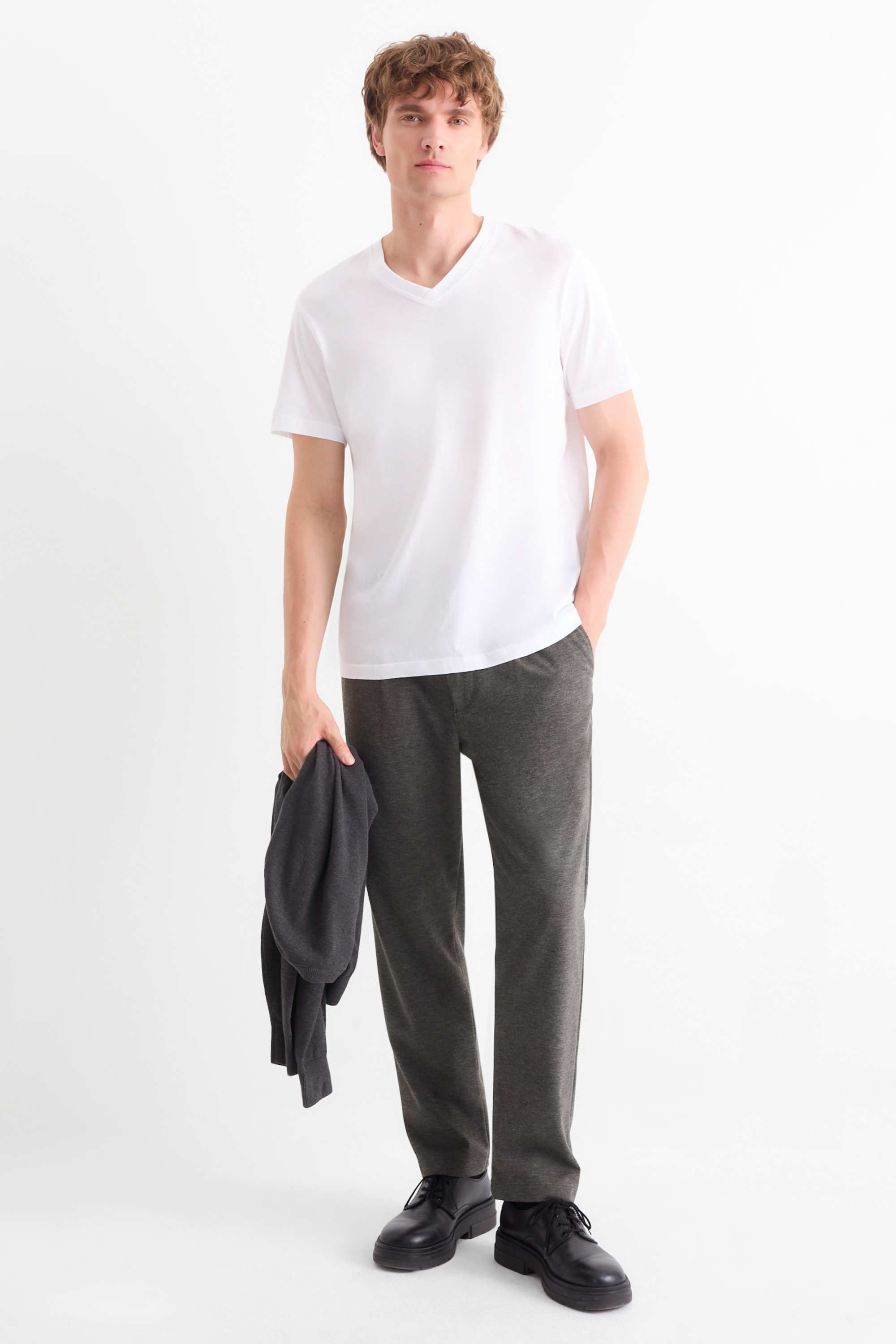 Chinos - tapered fit dark gray