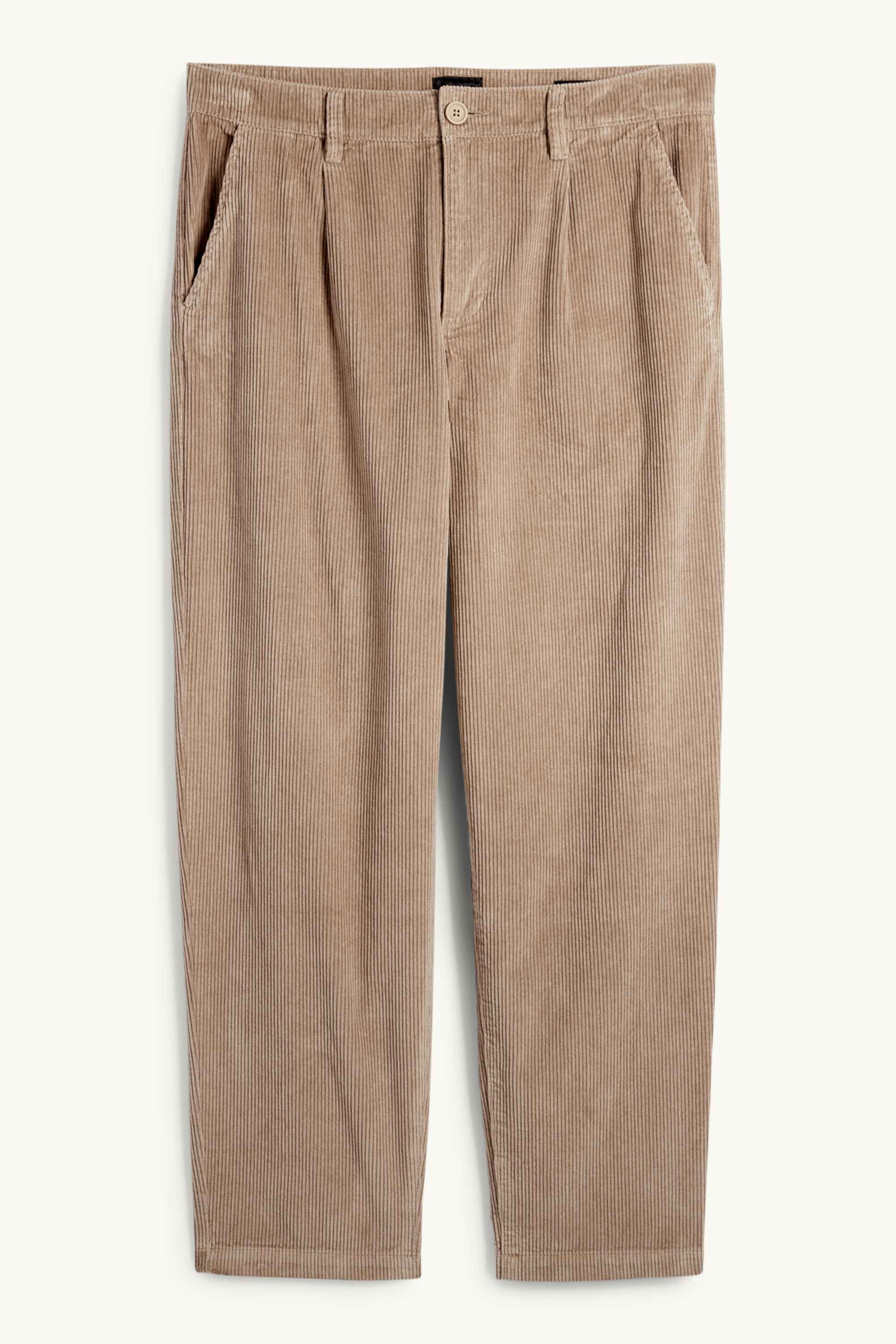 Corduroy chinos - slim fit taupe